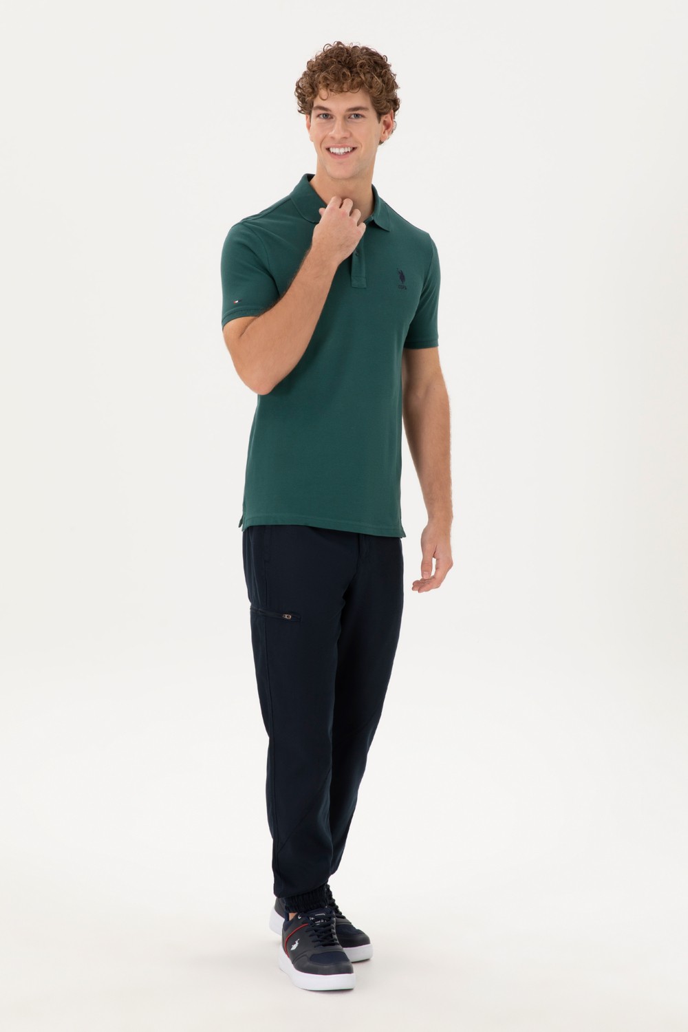 U.S. Polo Assn. Erkek Jogger Fit Lacivert Kanvas Pantolon 50291175-VR033