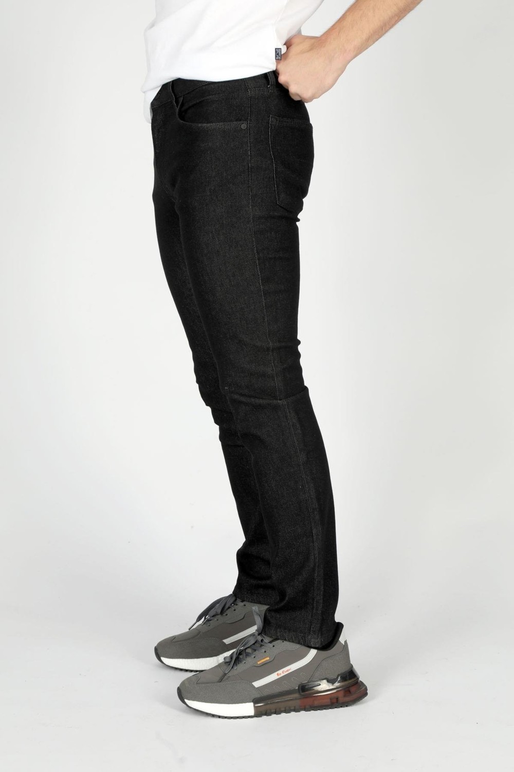 Lee Cooper Jagger Erkek Slım Straıght Dar Kesim Normal Bel Düz Paça Jean Pantolon Siyah görsel 3
