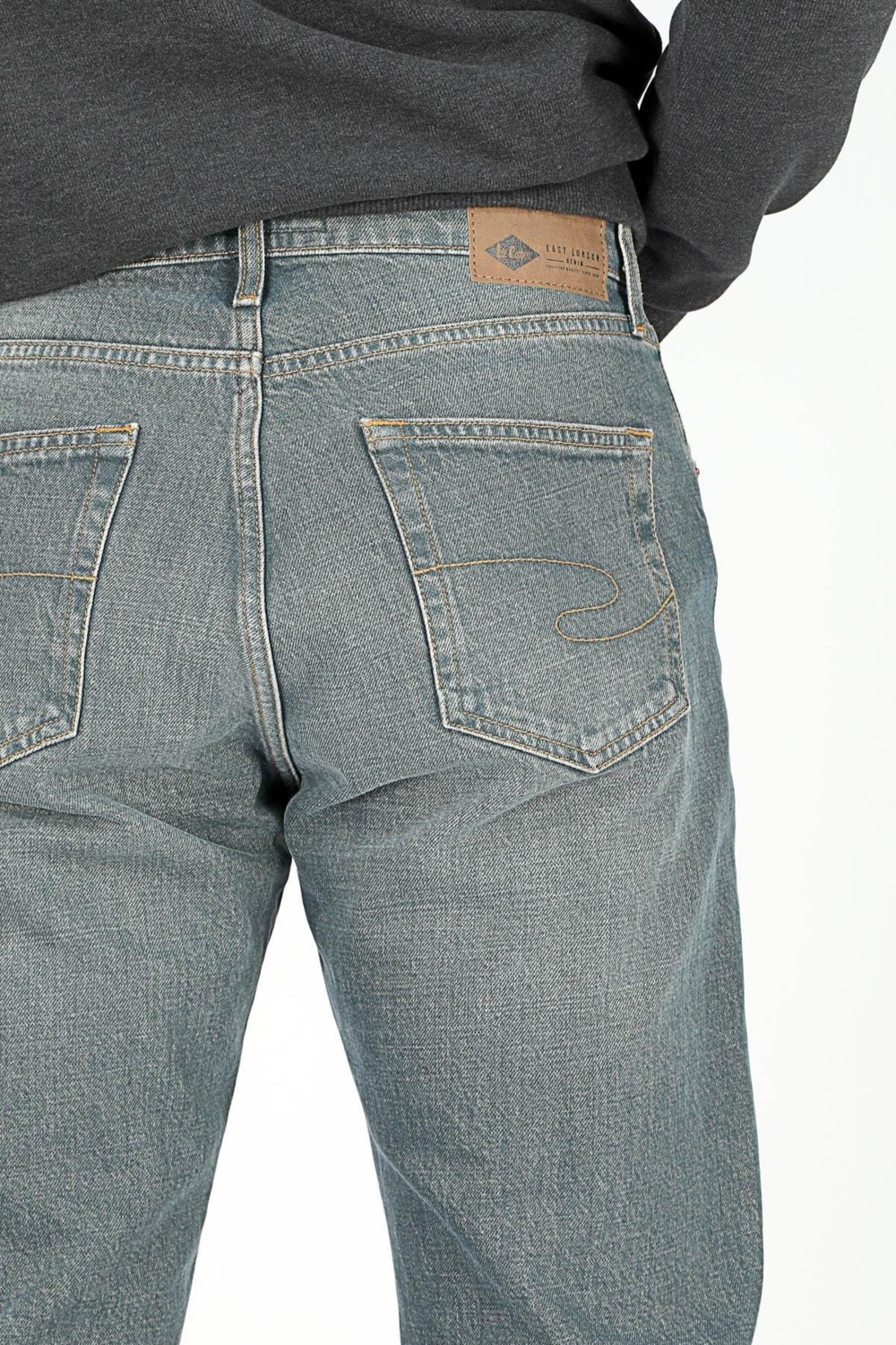 Lee Cooper Ricky Erkek Hıgh Rıse Straıght %100 Pamuk Rahat Kesim Yüksek Bel Düz Paça Jean Pantolon Mavi görsel 4