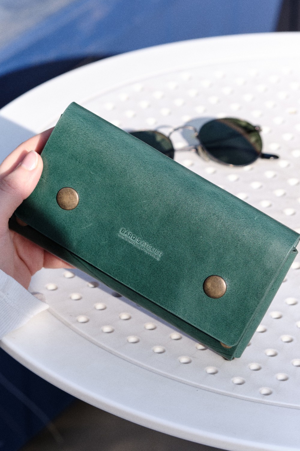 Bards Atelier Hakiki Deri - El Yapımı - Clutch Çanta