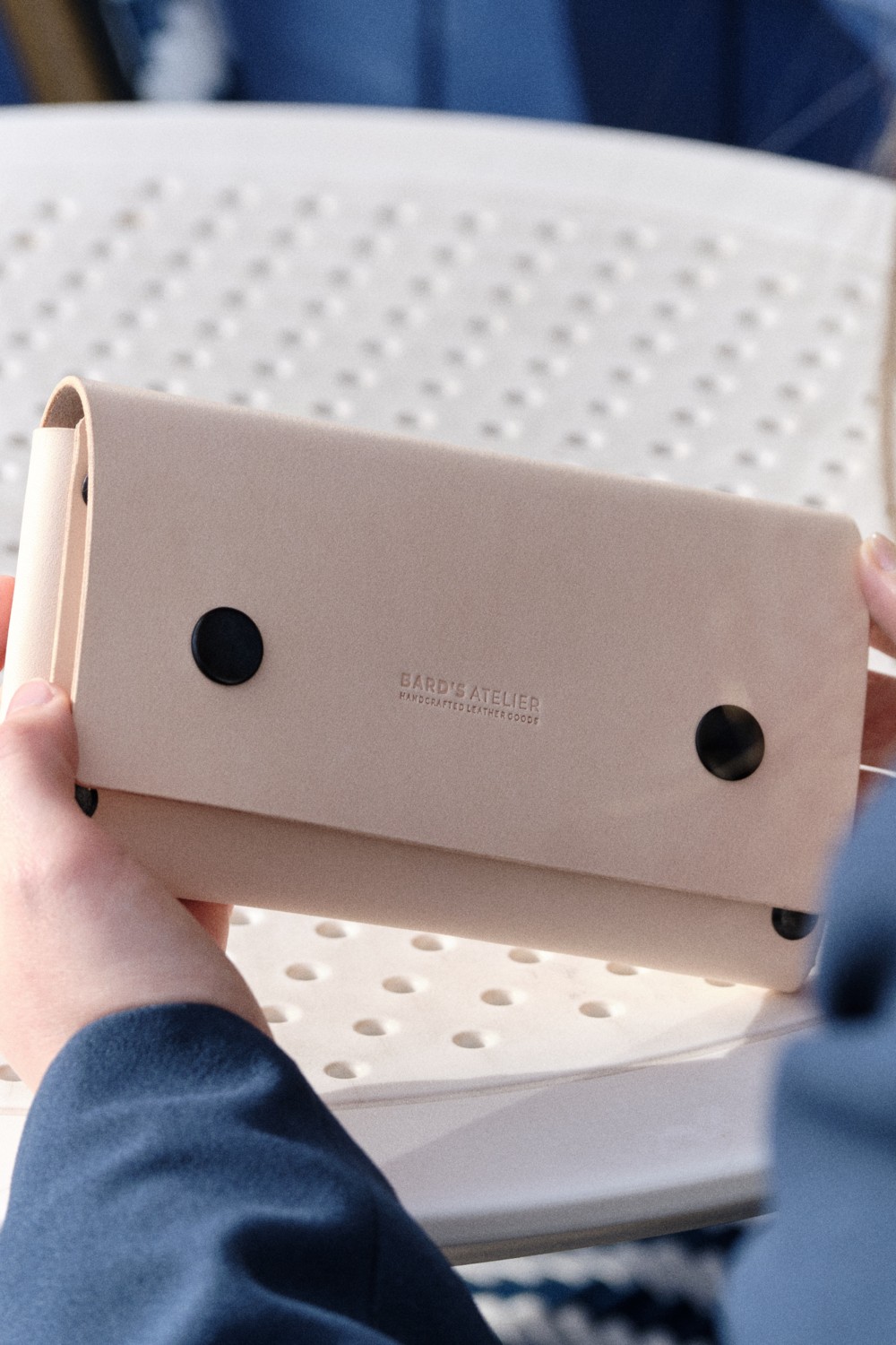 Bards Atelier Hakiki Deri - El Yapımı - Clutch Çanta