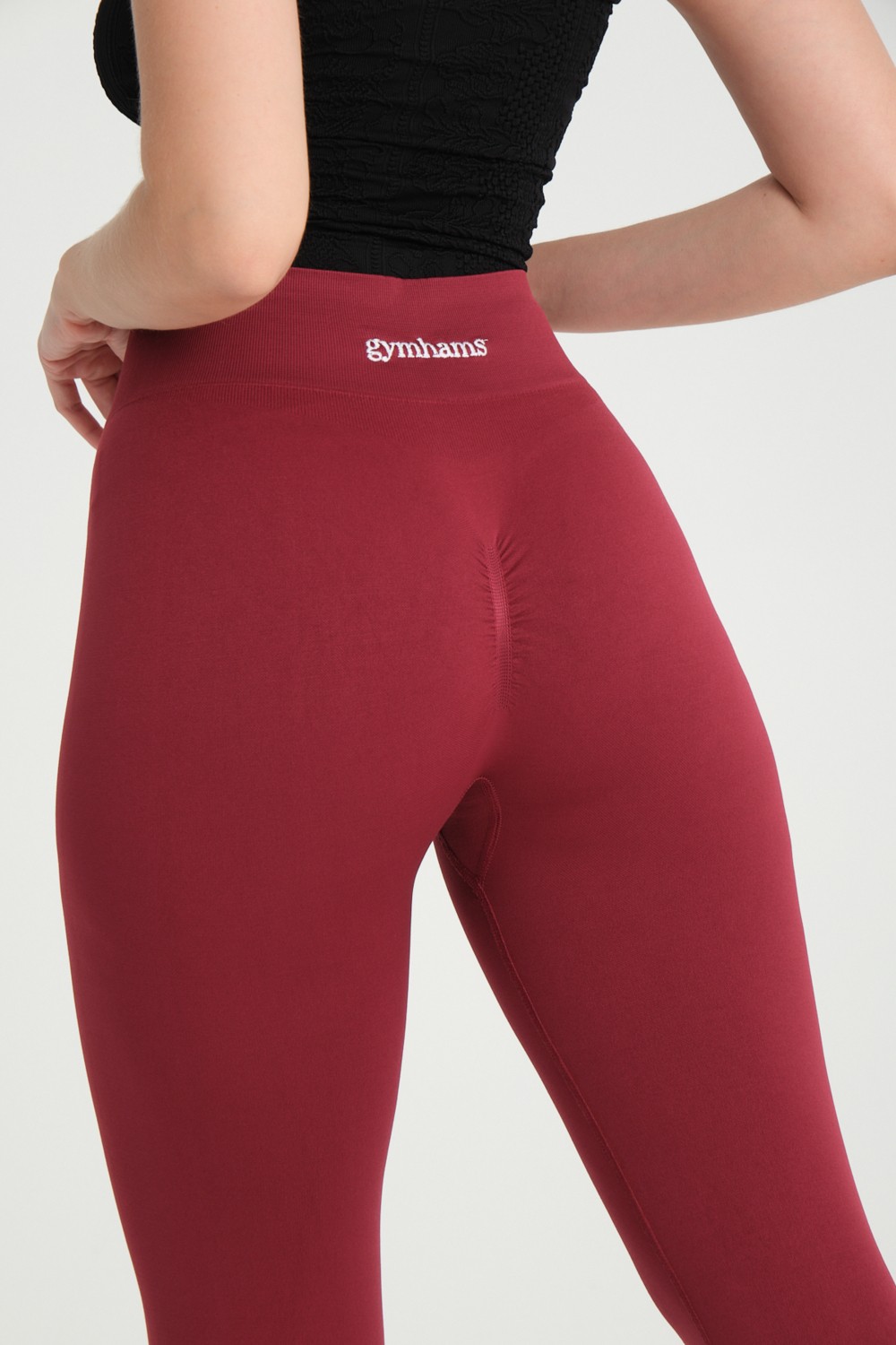 Gymhams Kalçası Büzgülü Push Up Kalça Şekillendirici Tayt Seamless Fitness Yoga Yüksek Bel Spor Tayt görsel 4
