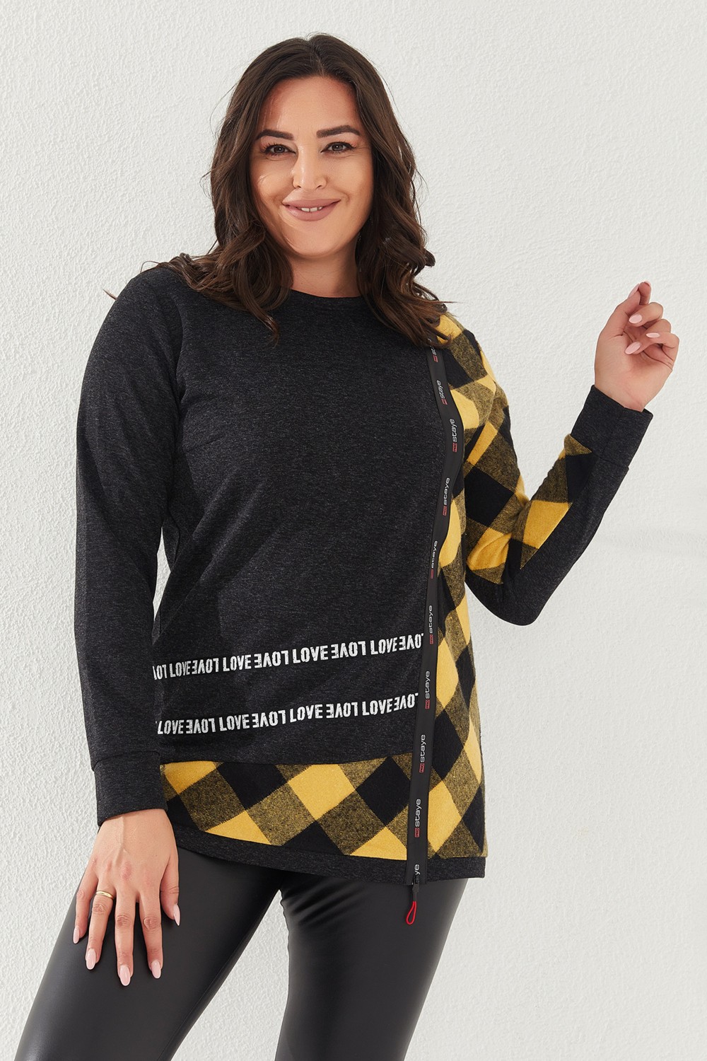 Lady Majestic Büyük Beden Sweatshirt