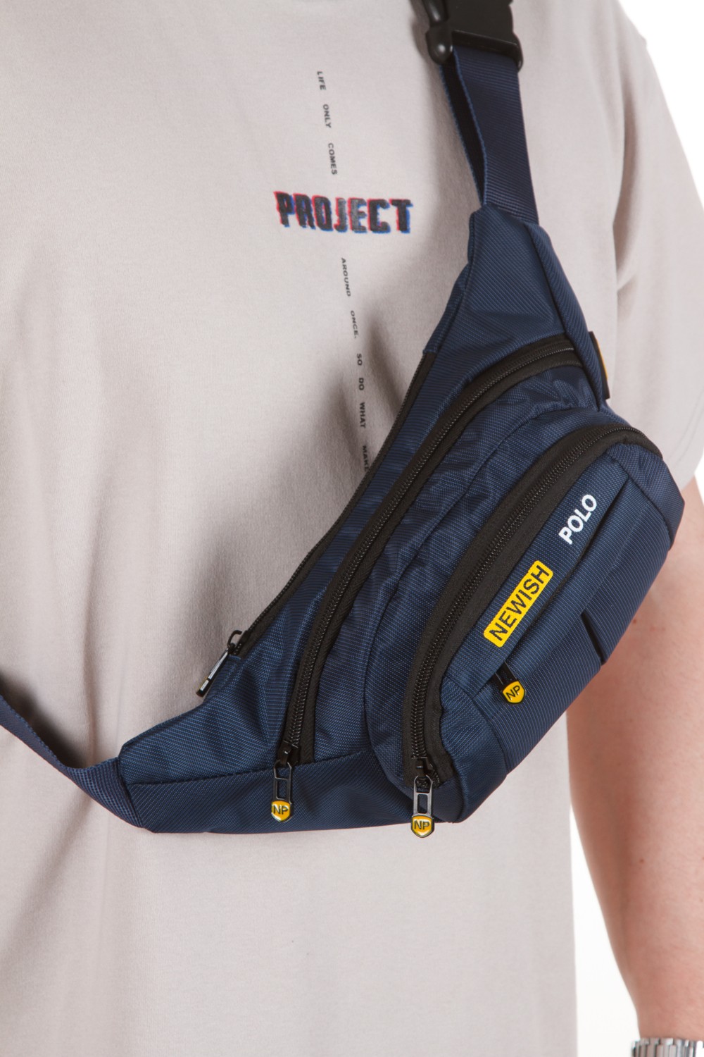 Newish Impertex Kumaş Kulaklık Çıkışlı Su Geçirmez Çapraz Omuz ve Bel Çantası new201 görsel 2