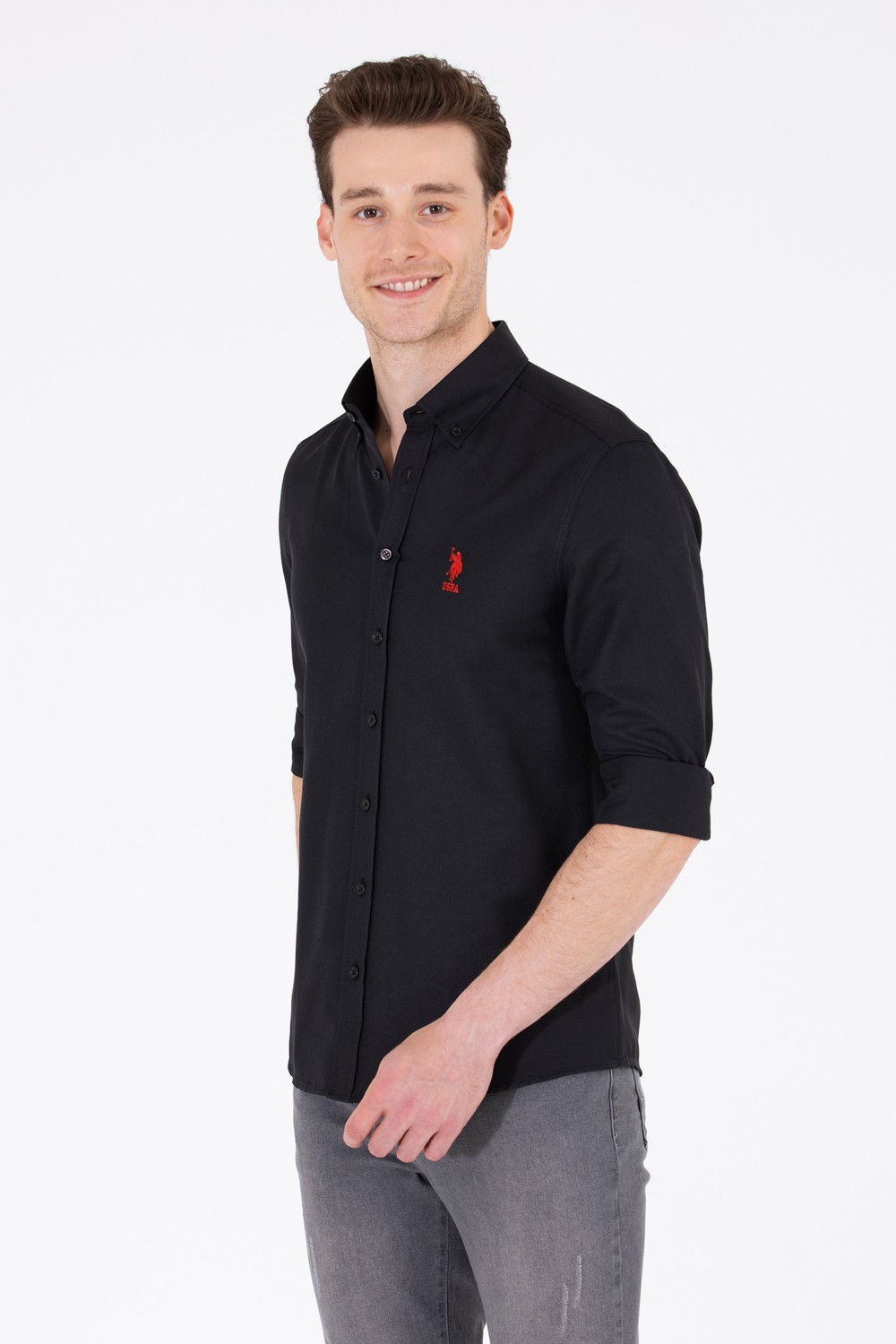 U.S. Polo Assn. Erkek Beyaz Gömlek Basic 50262932-VR013
