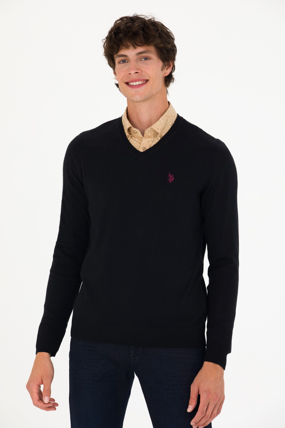 U.S. Polo Assn. Erkek Siyah Kazak /Triko 50275819-VR046