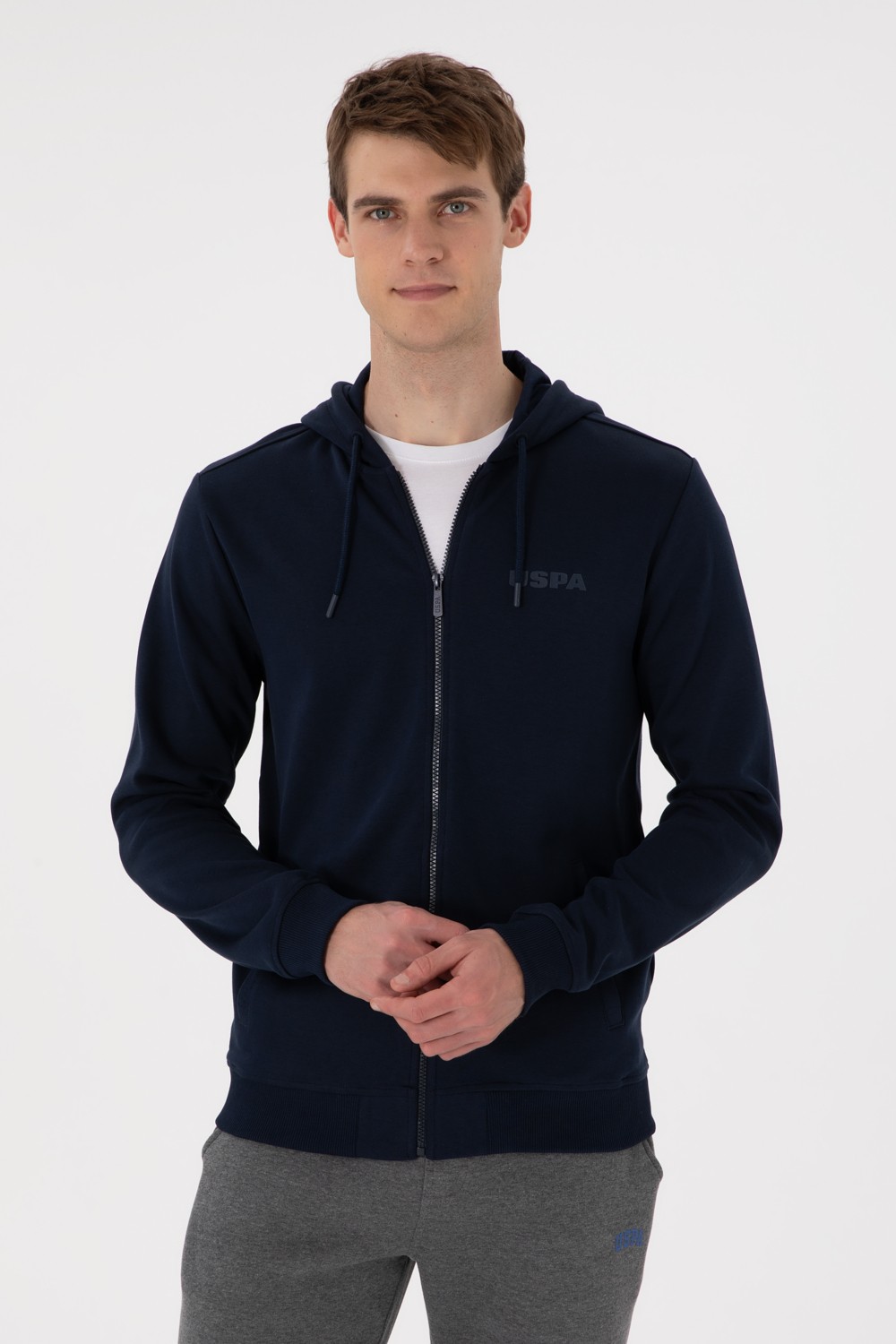 U.S. Polo Assn. Erkek Antrasit Örme Hırka 50293412-VR006 görsel 8
