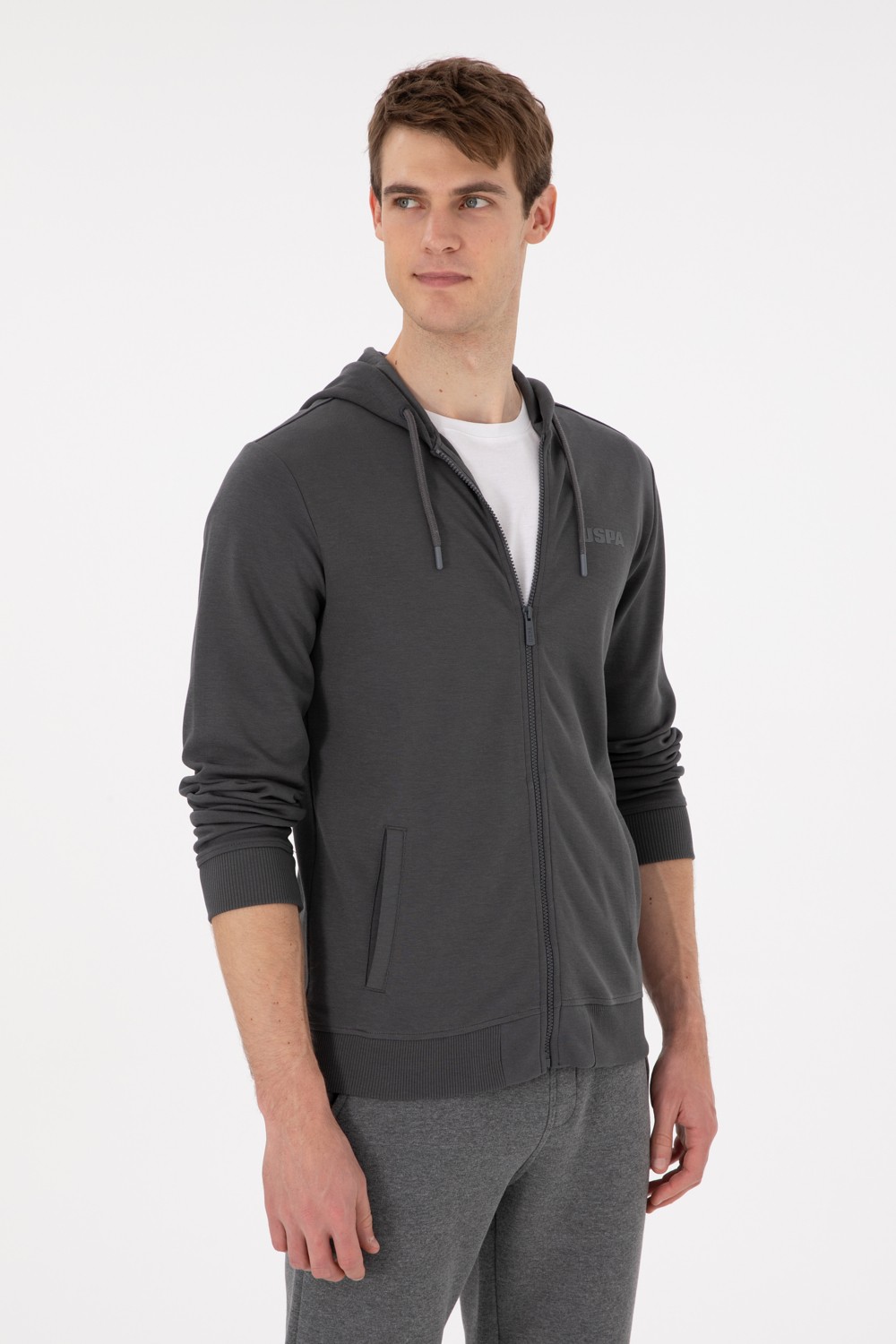 U.S. Polo Assn. Erkek Antrasit Örme Hırka 50293412-VR006