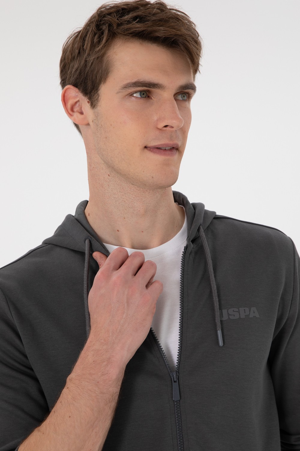 U.S. Polo Assn. Erkek Antrasit Örme Hırka 50293412-VR006 görsel 2