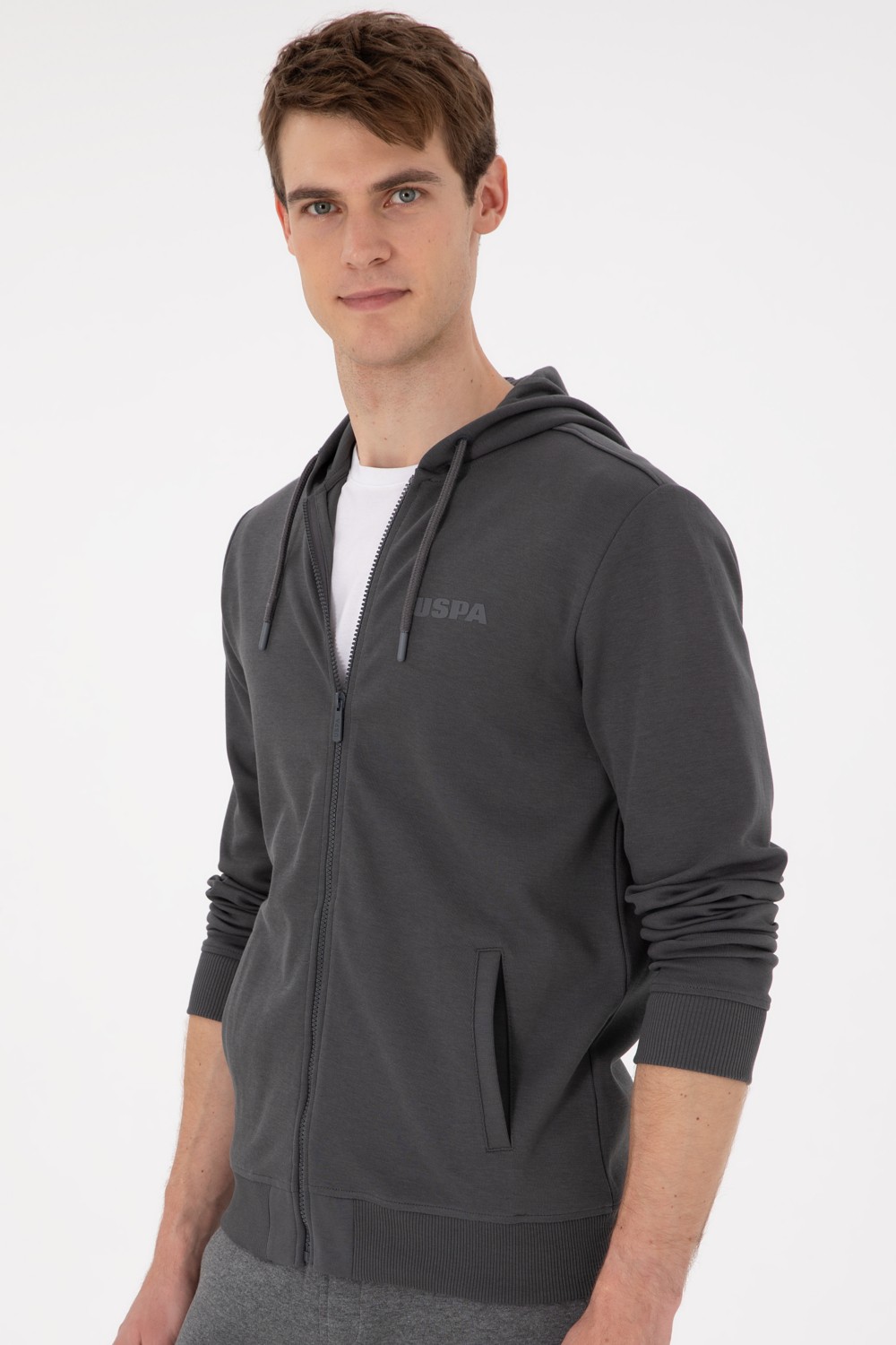 U.S. Polo Assn. Erkek Antrasit Örme Hırka 50293412-VR006 görsel 3