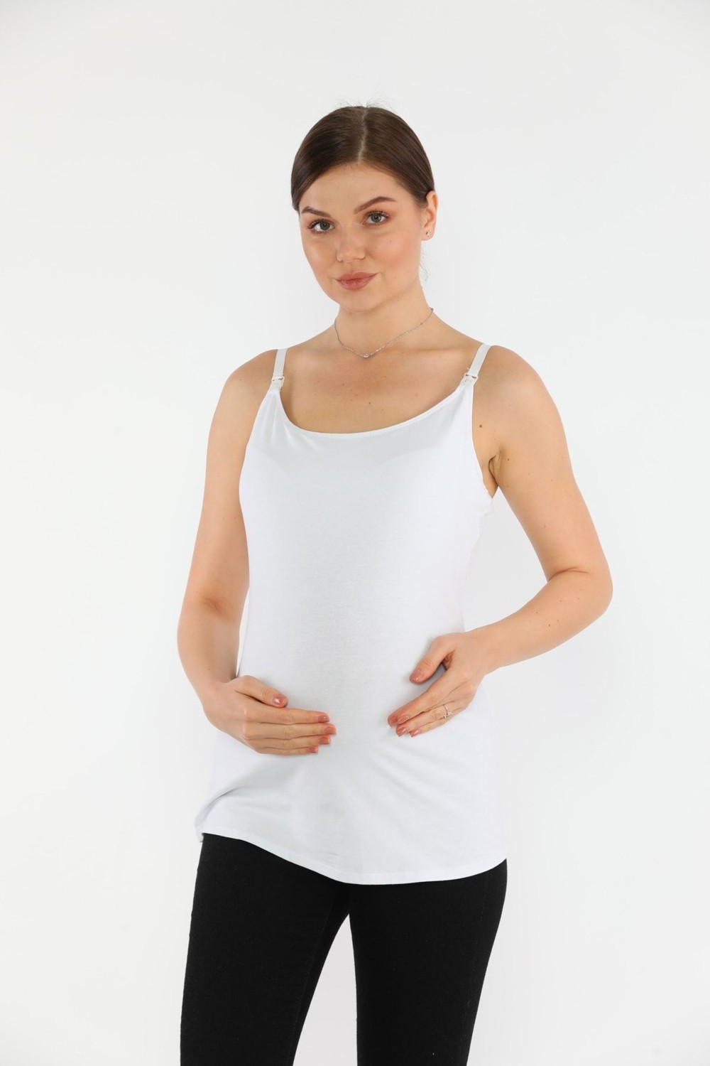 Meghan L.A Hamile&lohusa Emzirme Atleti Pamuk Likralı Kumaş görsel 2