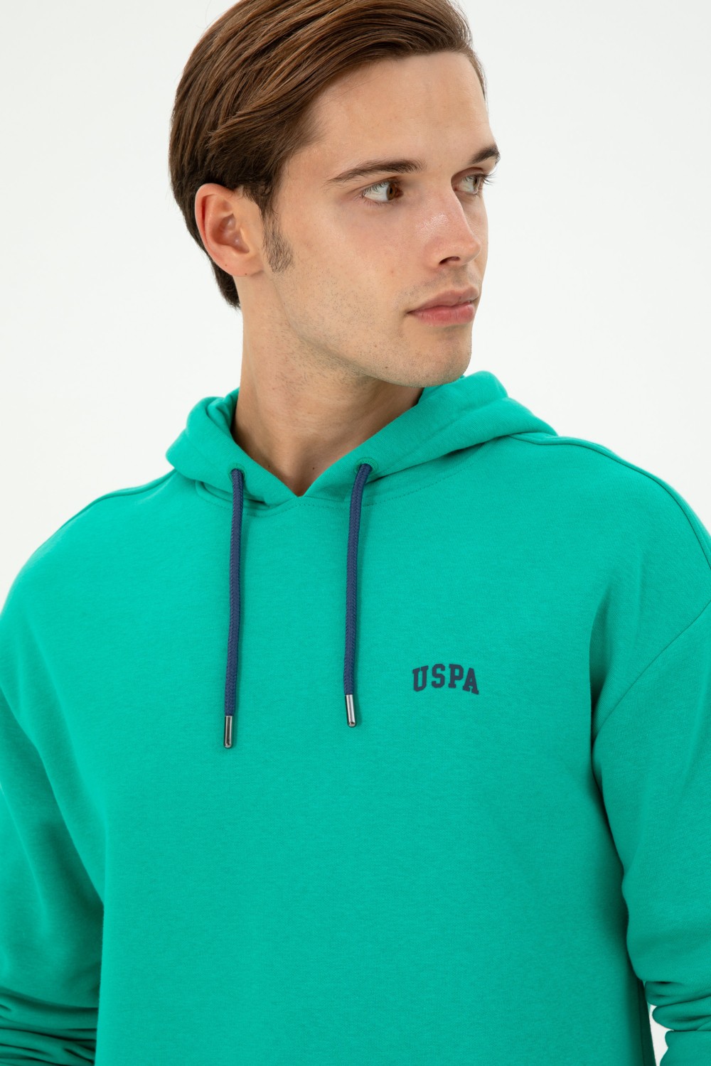 U.S. Polo Assn. Erkek Krem Basic Sweatshirt 50295149-VR071 görsel 2