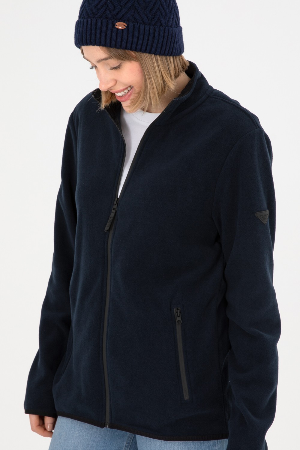 U.S. Polo Assn. Erkek Siyah Basic Polar Hırka 50298066-VR046 görsel 3