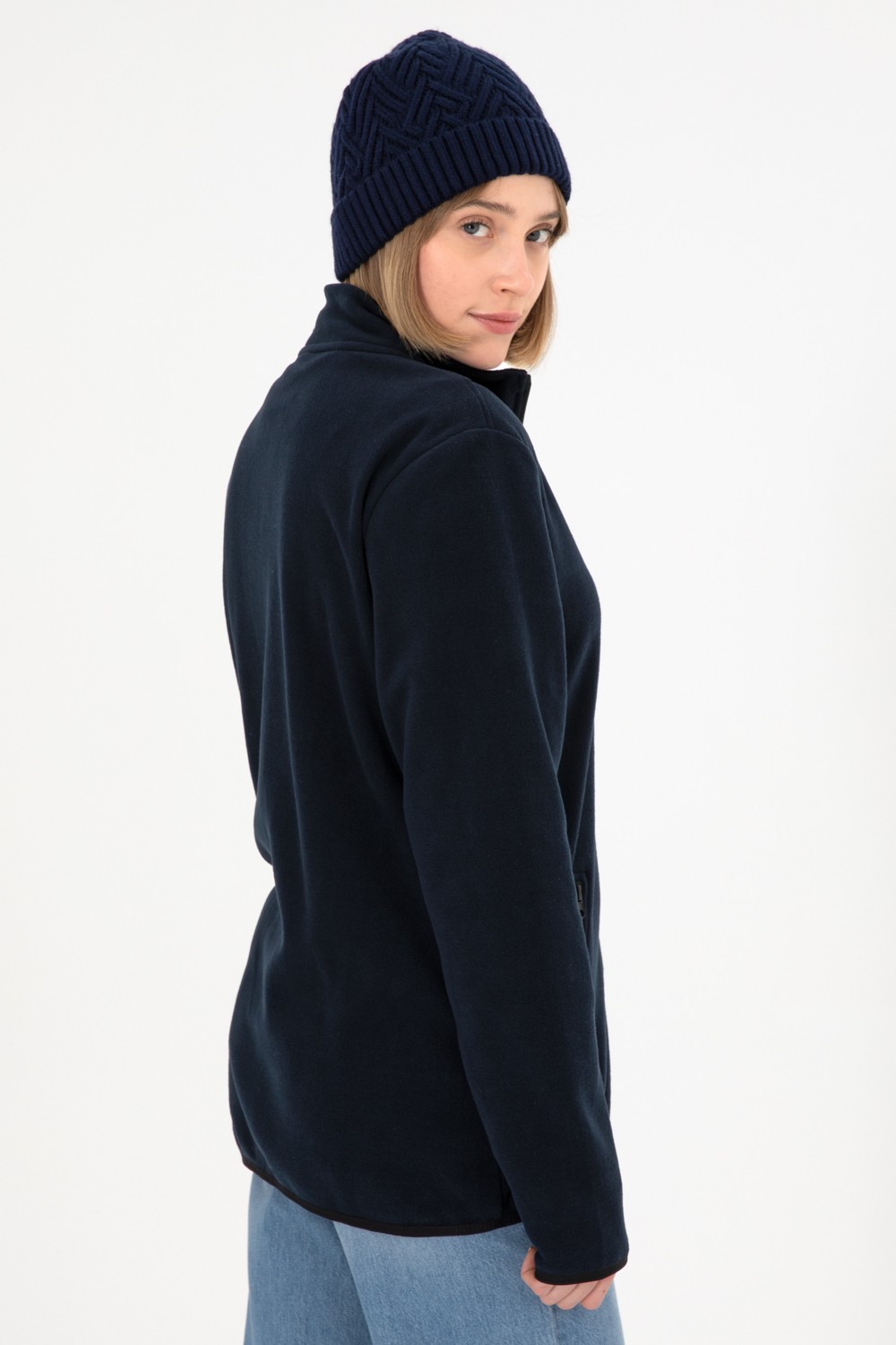 U.S. Polo Assn. Erkek Siyah Basic Polar Hırka 50298066-VR046 görsel 4