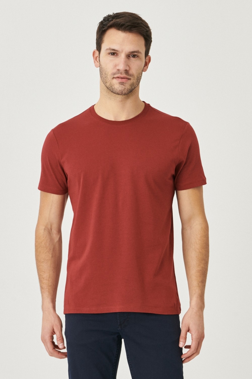Altınyıldız Classics AC&Co / Altınyıldız Classics Slim Fit Bisiklet Yaka 3'lü %100 Pamuk Tişört Paketi görsel 8