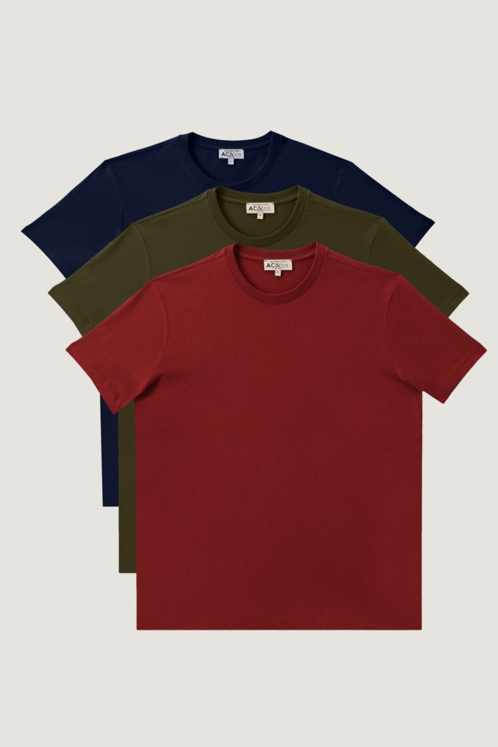 Altınyıldız Classics AC&Co / Altınyıldız Classics Slim Fit Bisiklet Yaka 3'lü %100 Pamuk Tişört Paketi görsel 6