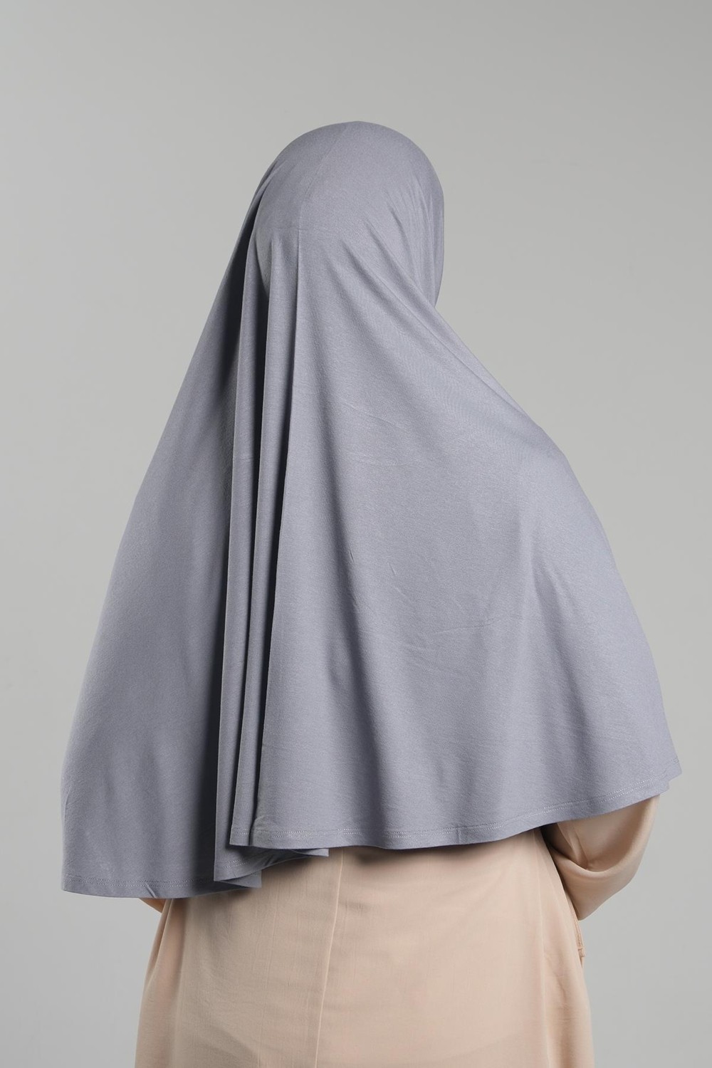 Hürrem Bone Lacivert Pratik Hazır Geçmeli Tesettür Eşarp Viskon Pratik Namaz Örtüsü 2201_02 görsel 6