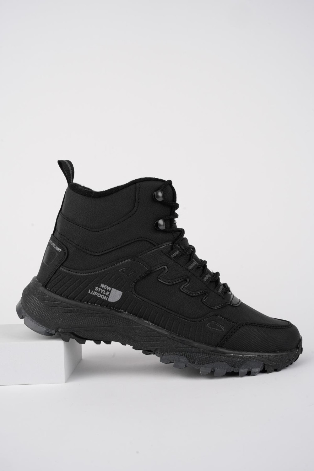 Muggo Alaska Unisex Garantili Trekking Outdoor Bağcıklı Yandan Fermuarlı Kışlık Bot görsel 4