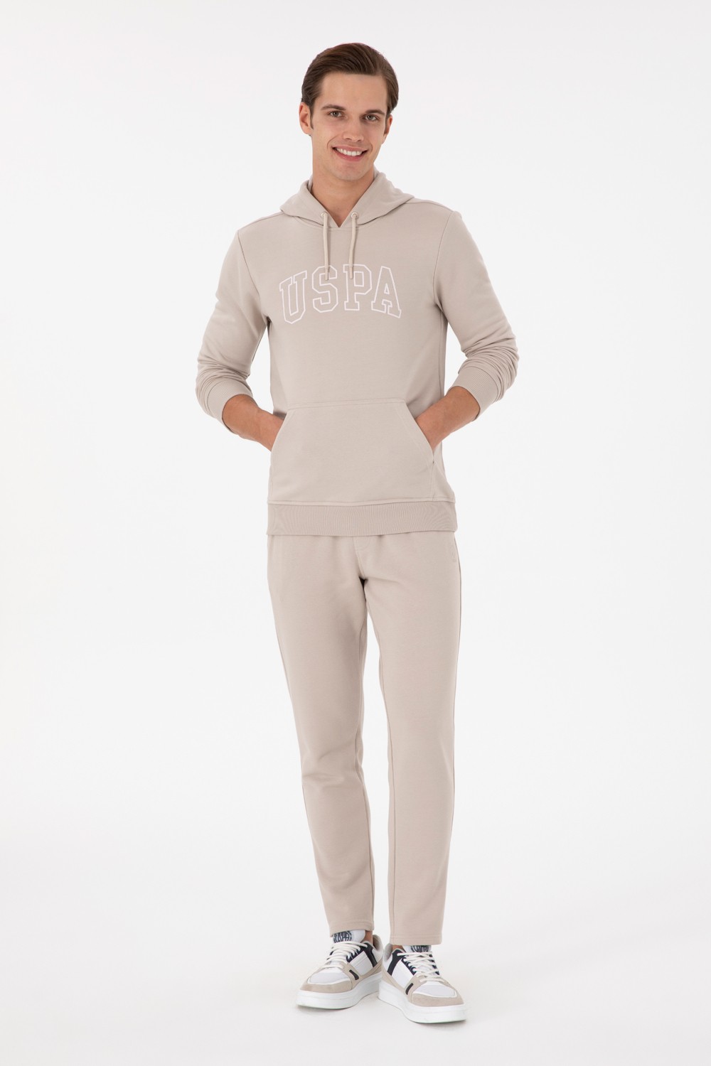 U.S. Polo Assn. Erkek Antrasit Melanj Eşofman Altı 50294460-VR081 görsel 7
