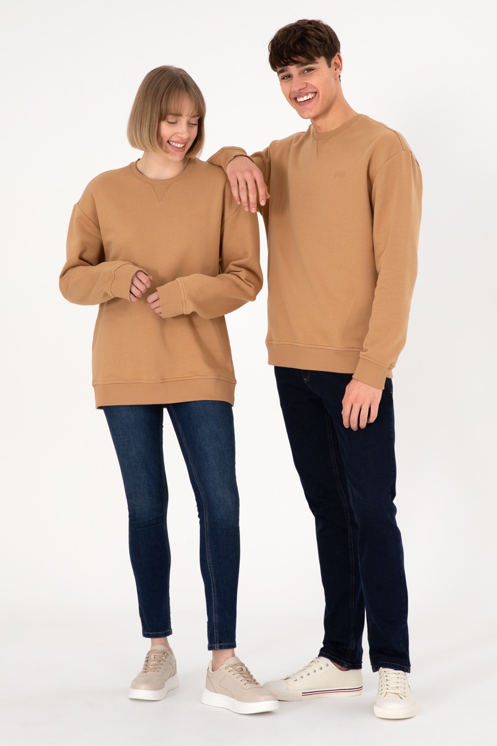 U.S. Polo Assn. Erkek Bisiklet Yaka Gri Melanj Basic Şardonlu Sweatshirt 50295148-VR086 görsel 2
