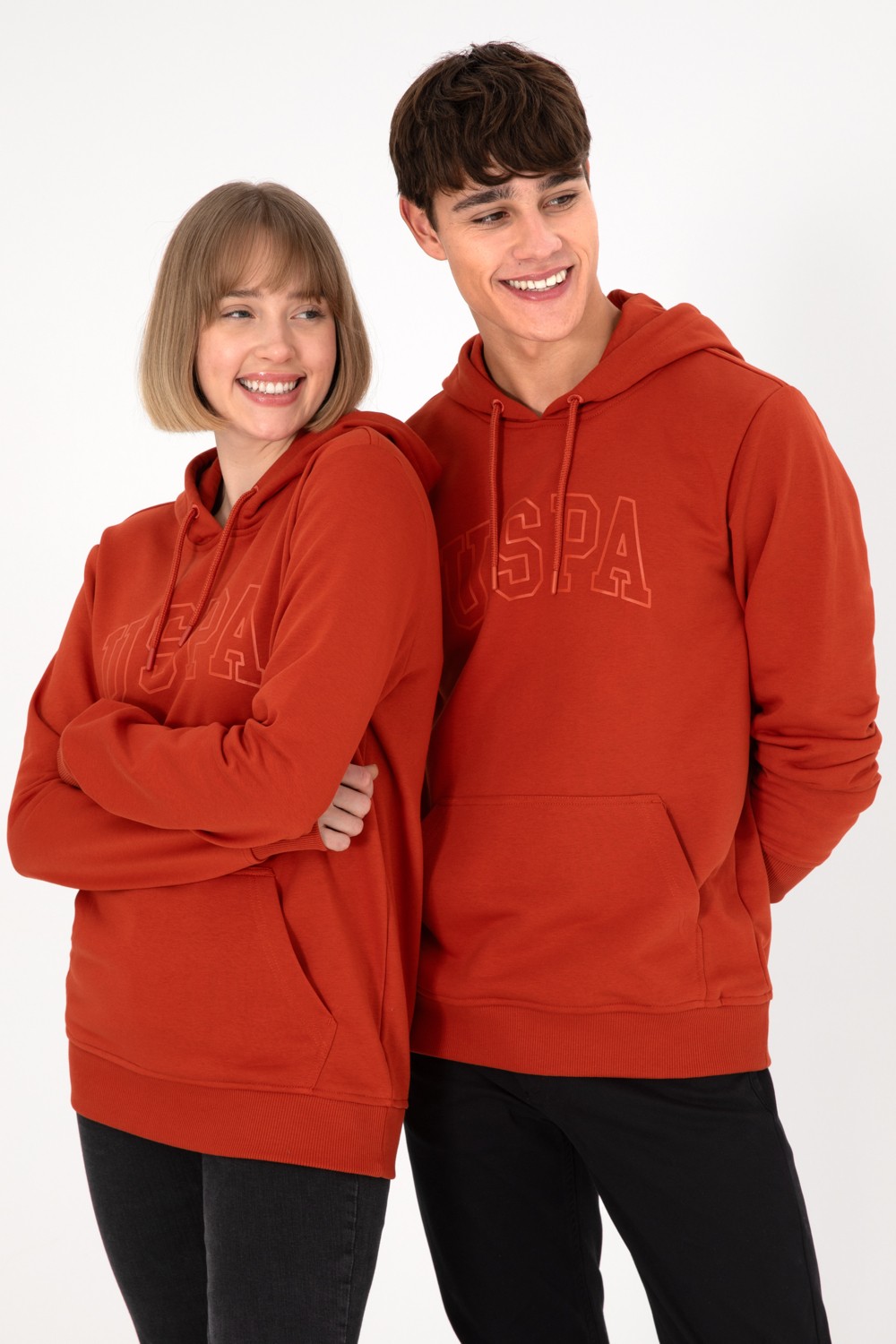U.S. Polo Assn. Erkek Regular Fit Kapüşonlu Taş Basic Sweatshirt 50295175-VR049
