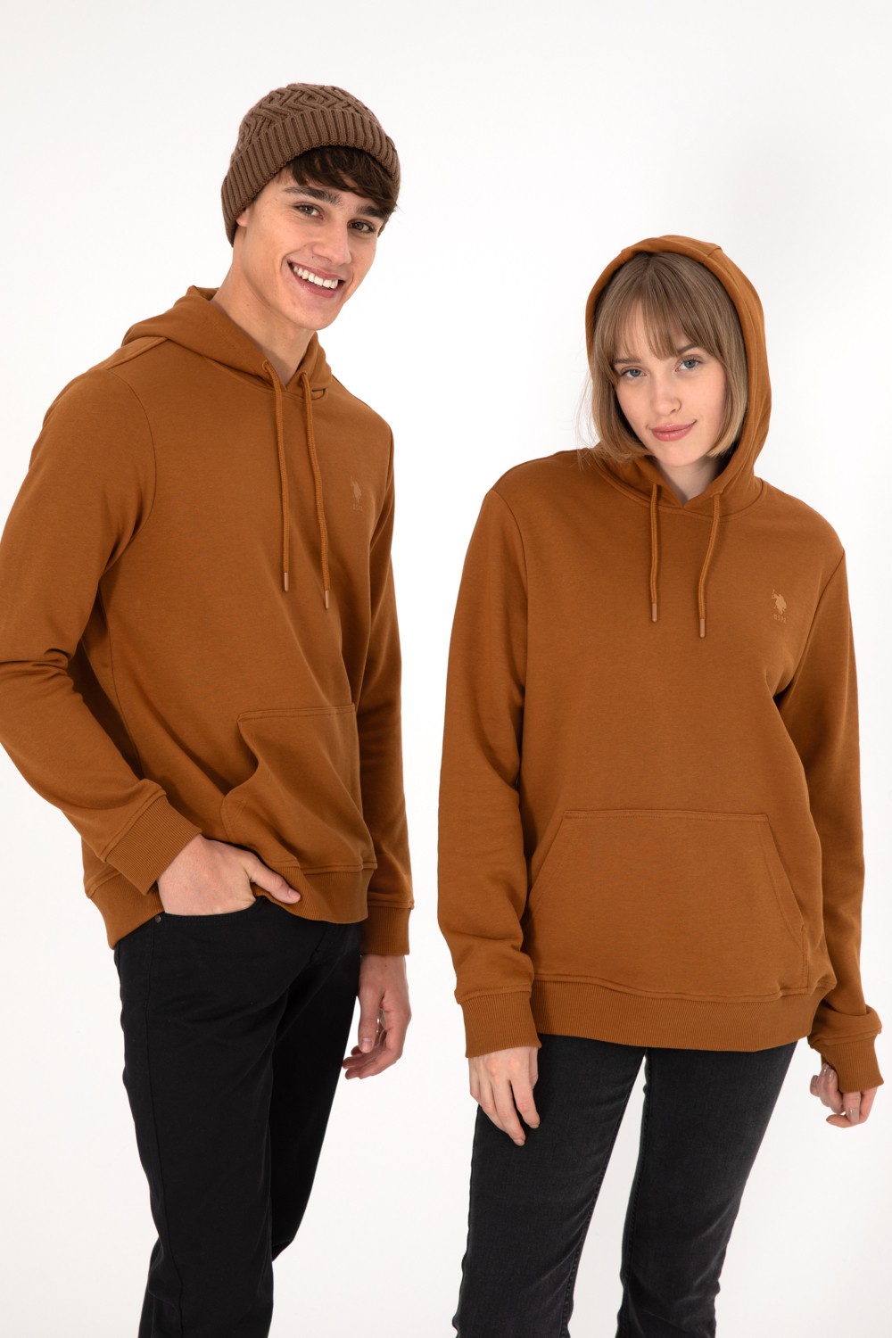 U.S. Polo Assn. Erkek Koyu Yeşil Basic Sweatshirt 50295167-VR079