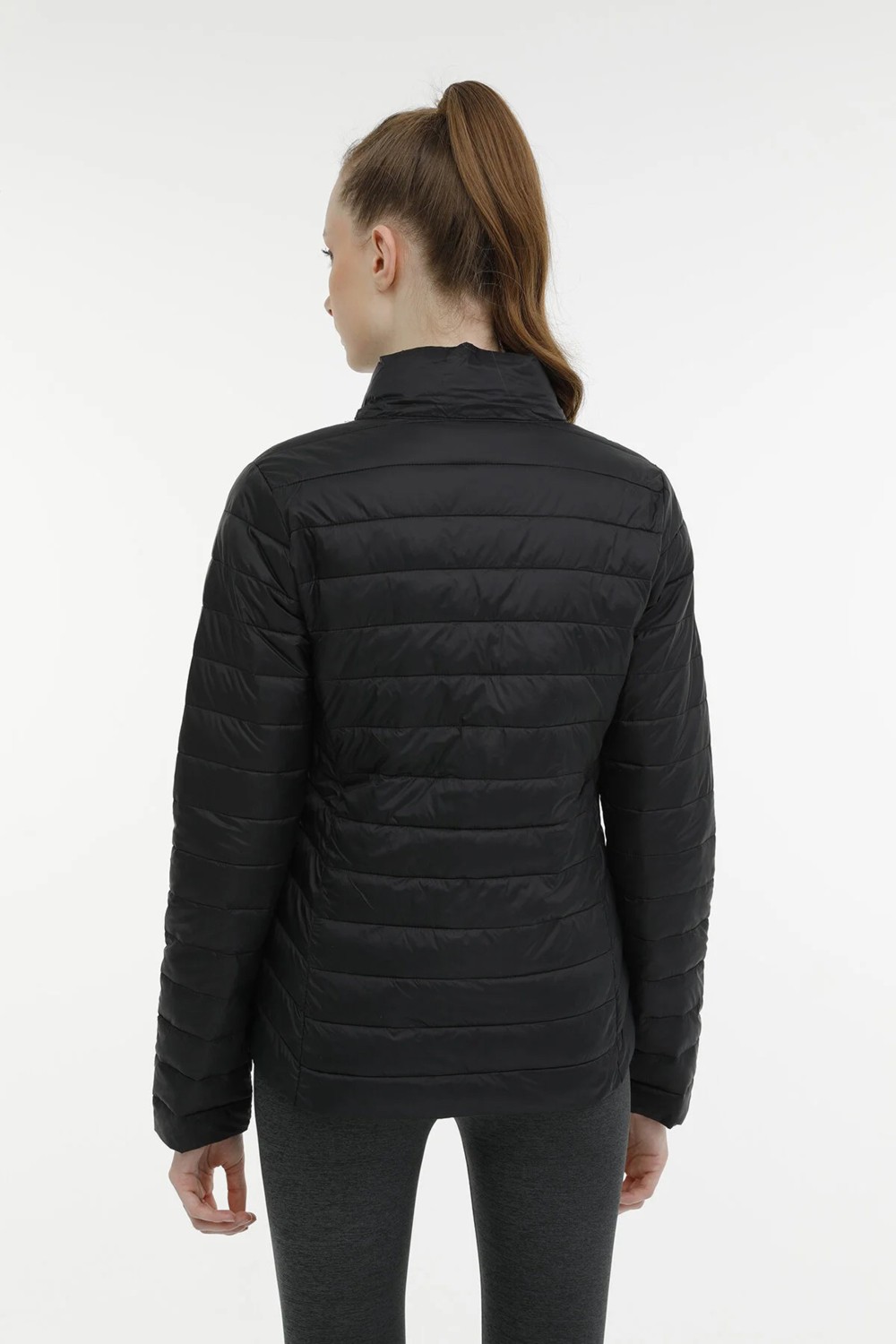 Lumberjack Kapitoneli Slim Fit Dik Yaka Şişme Mont Bayan Mont 1SN28 4pr görsel 5