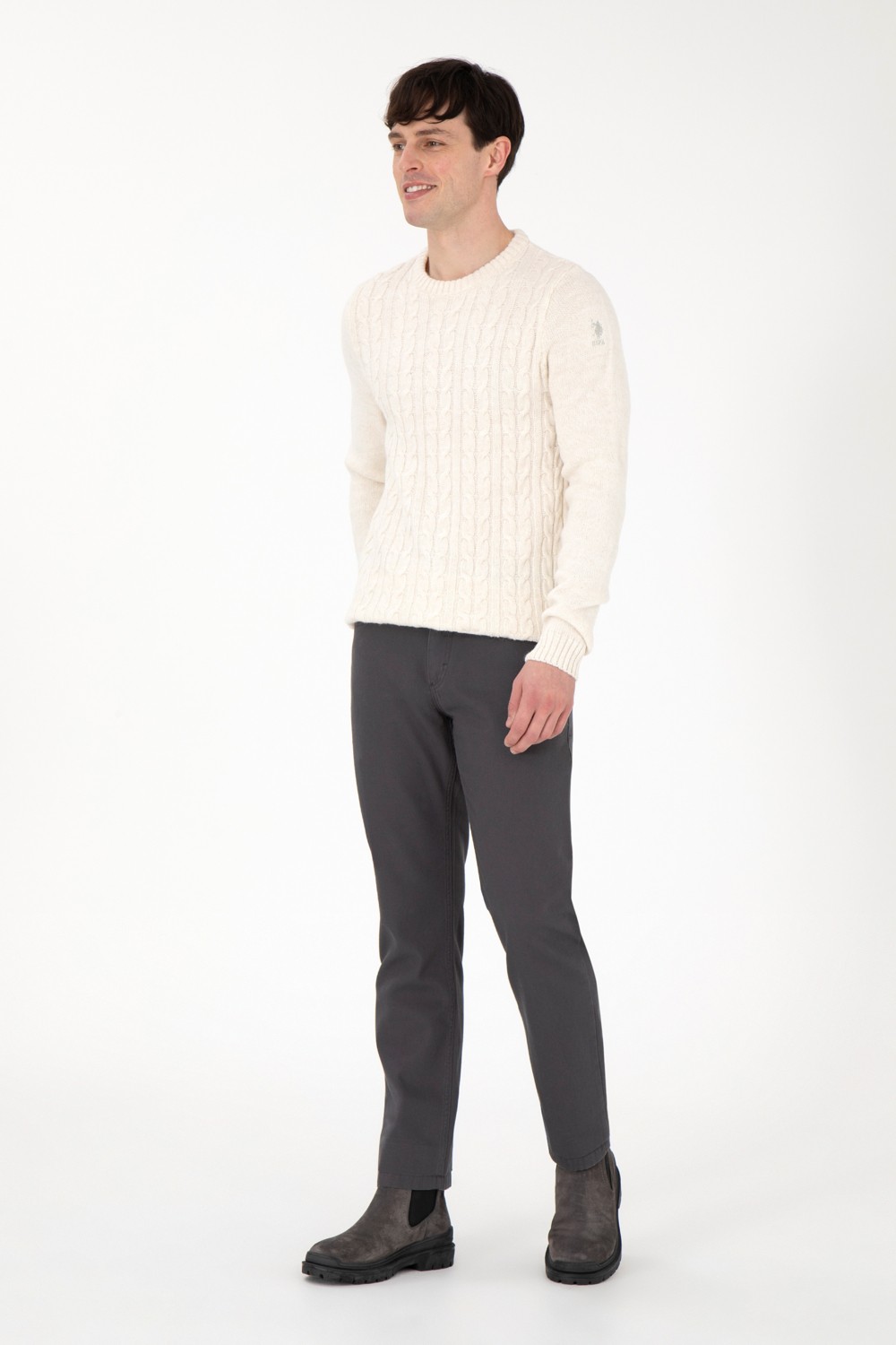 U.S. Polo Assn. Erkek Antrasit Pantolon (Kanvas-Chino) 50291178-VR006