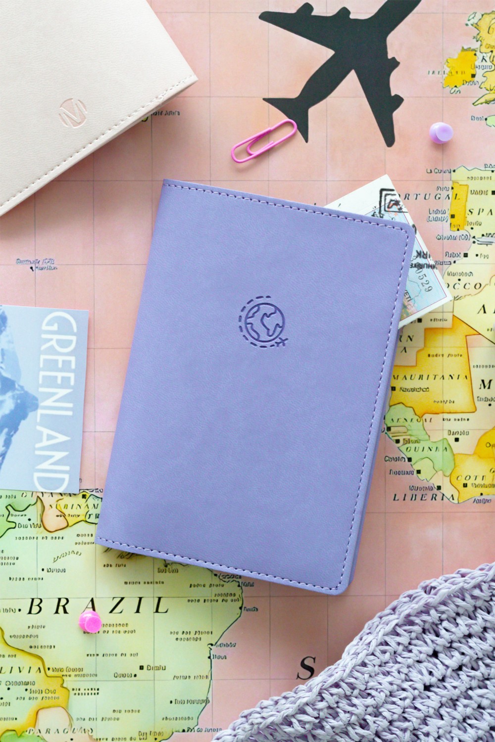 Matt Notebook Pembe Pasaport Kılıfı Suni Deri Minimalist Stil ile Şık Tasarım görsel 6
