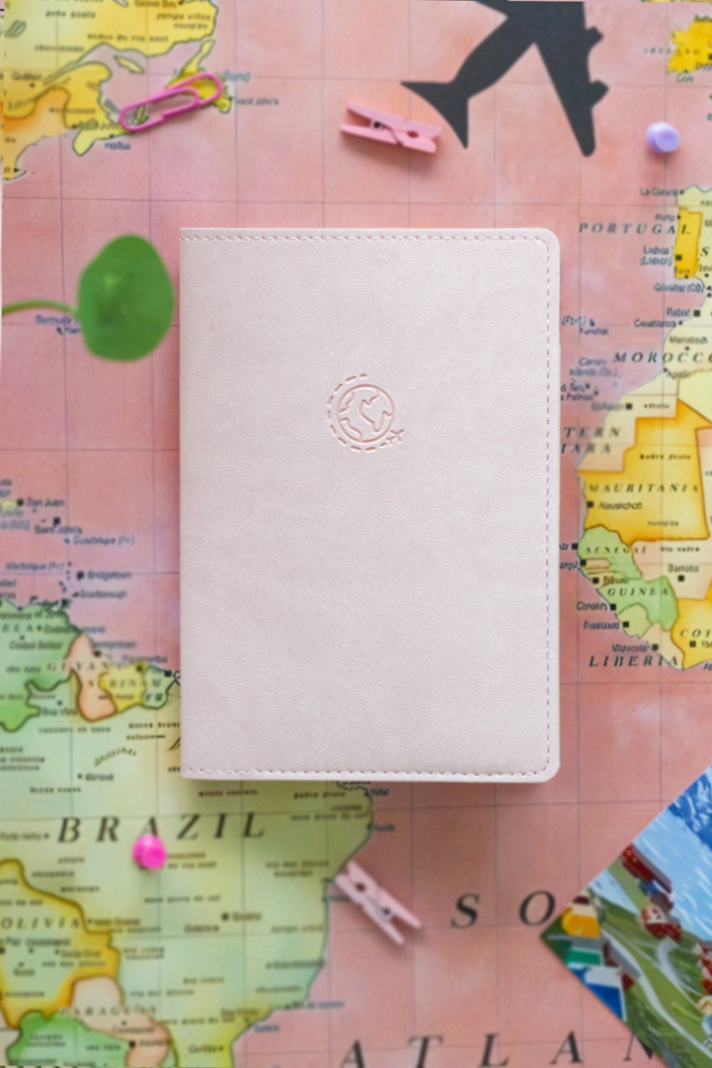 Matt Notebook Pembe Pasaport Kılıfı Suni Deri Minimalist Stil ile Şık Tasarım