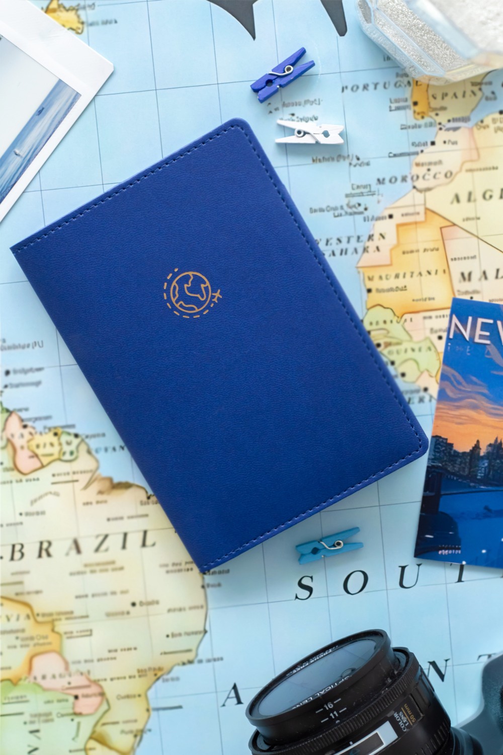 Matt Notebook Pembe Pasaport Kılıfı Suni Deri Minimalist Stil ile Şık Tasarım
