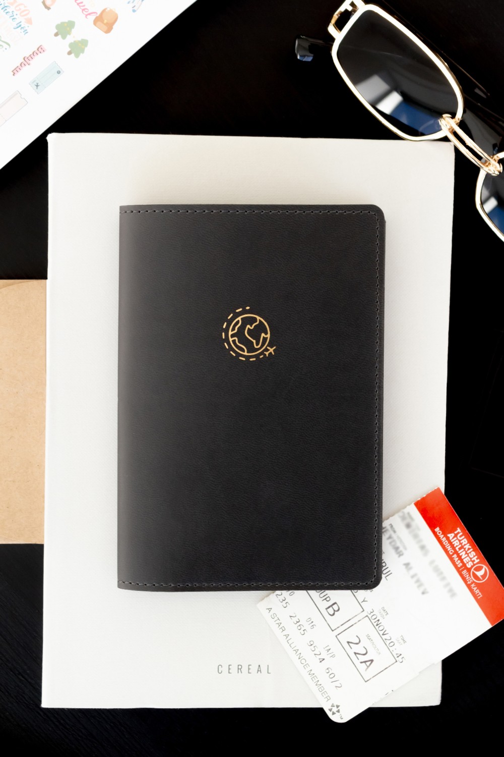 Matt Notebook Pembe Pasaport Kılıfı Suni Deri Minimalist Stil ile Şık Tasarım