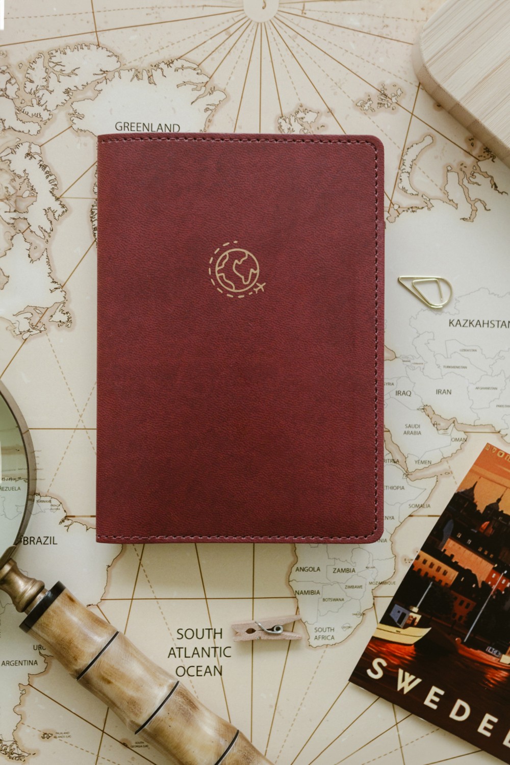 Matt Notebook Pembe Pasaport Kılıfı Suni Deri Minimalist Stil ile Şık Tasarım
