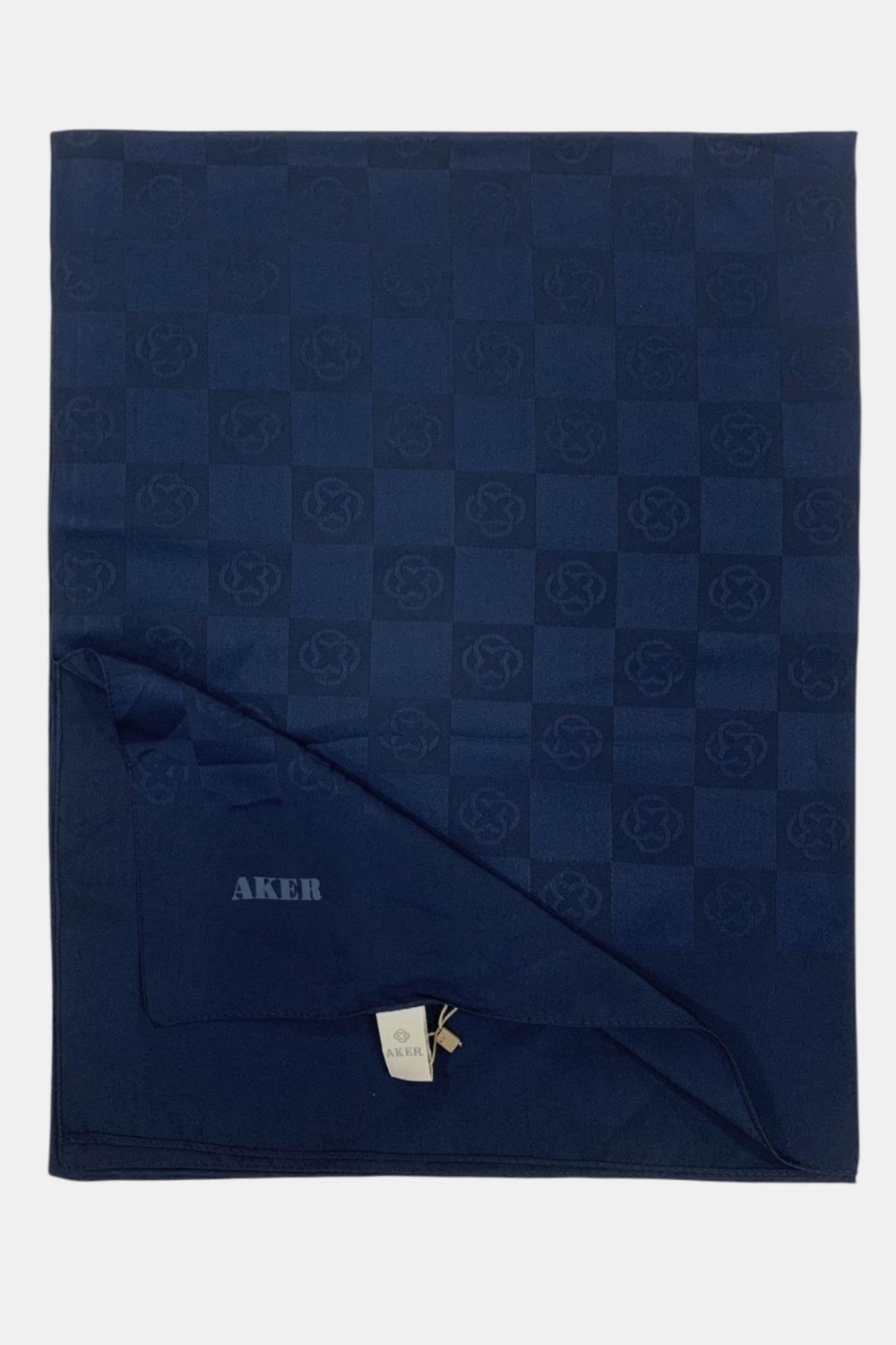 Aker Monogram Şal - Yeni Dama Desenli - Sütlü Kahve 981