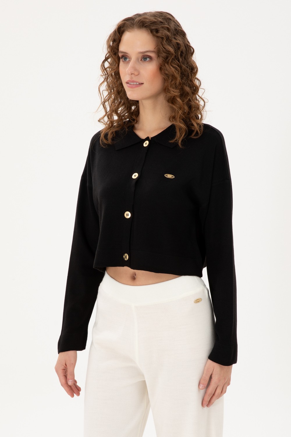 U.S. Polo Assn. Kadın Siyah Hırka (Triko) 50297152-VR046