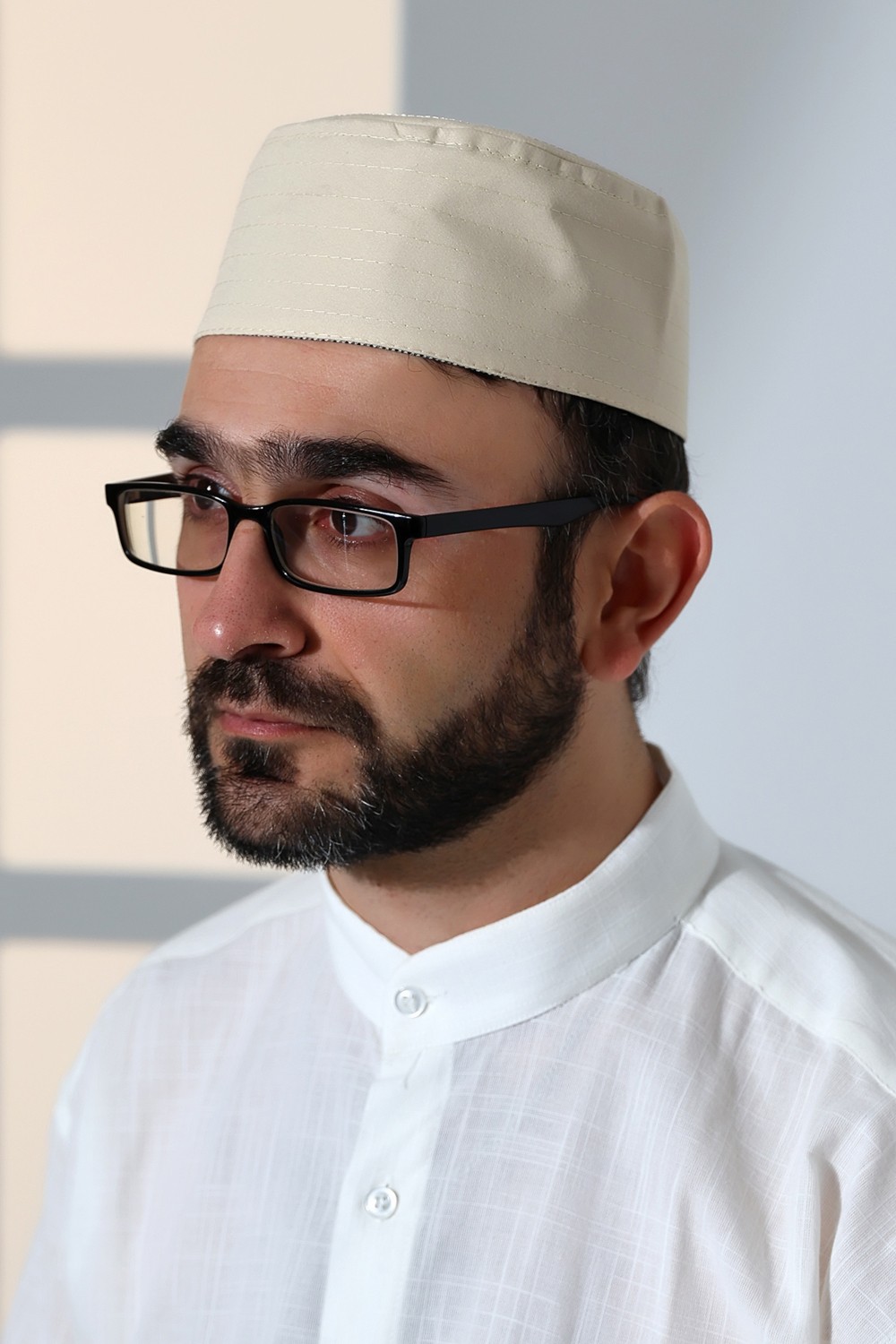 İhvan Online Osmanlı Tuğrası Nakışlı Kalıp Namaz Takkesi Siyah görsel 4