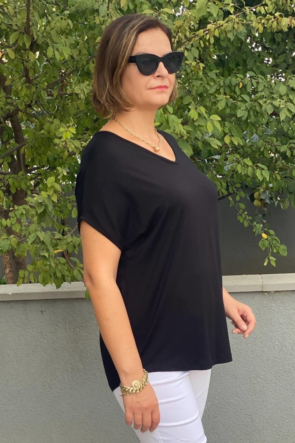 Mia Butik Büyük Beden Yeşil Minnoş Bluz görsel 6