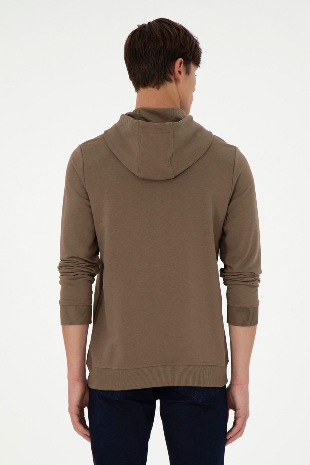 U.S. Polo Assn. Erkek Haki Sweatshirt 50290592-VR027 görsel 5
