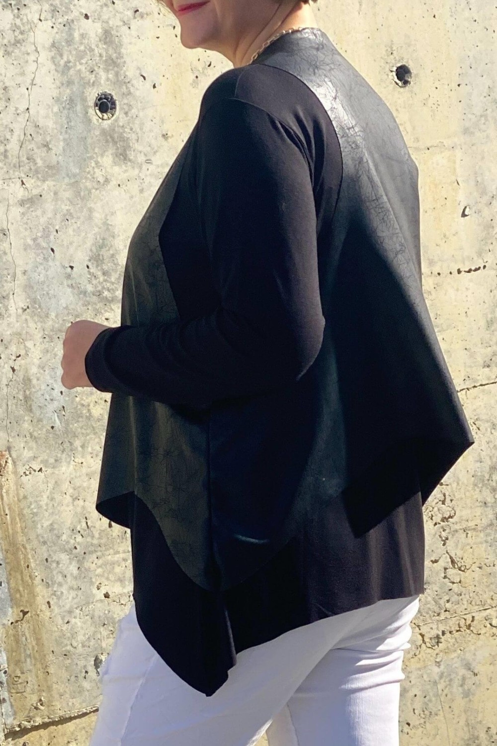 Mia Butik Kadın Siyah Yelekli Ikili Takım Bluz görsel 4
