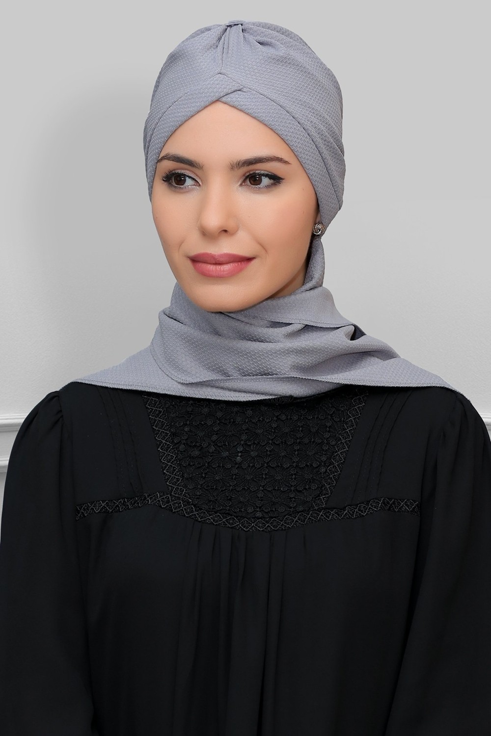 Hürrem Bone Bordo Pratik Hazır Geçmeli Tesettür Bone Petekli Mevsimlik Büzgülü Atkılı 1860_16 görsel 2