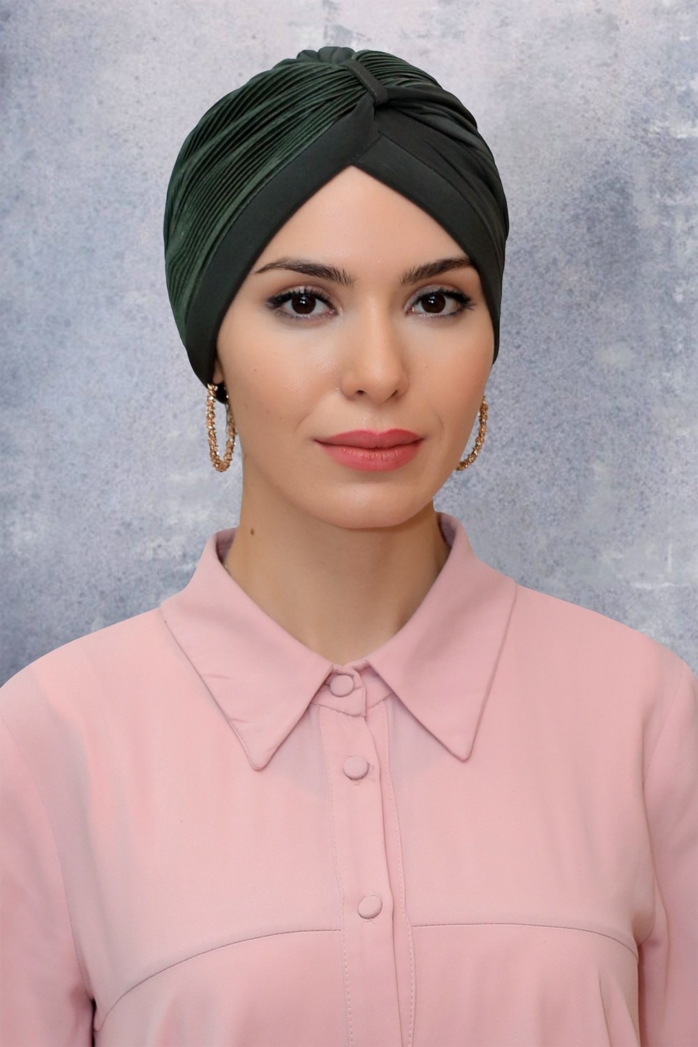 Hürrem Bone Şarabi Pratik Hazır Geçmeli Tesettür Bone Fukuro Sandy Kumaş Büzgülü 1831_08 görsel 4