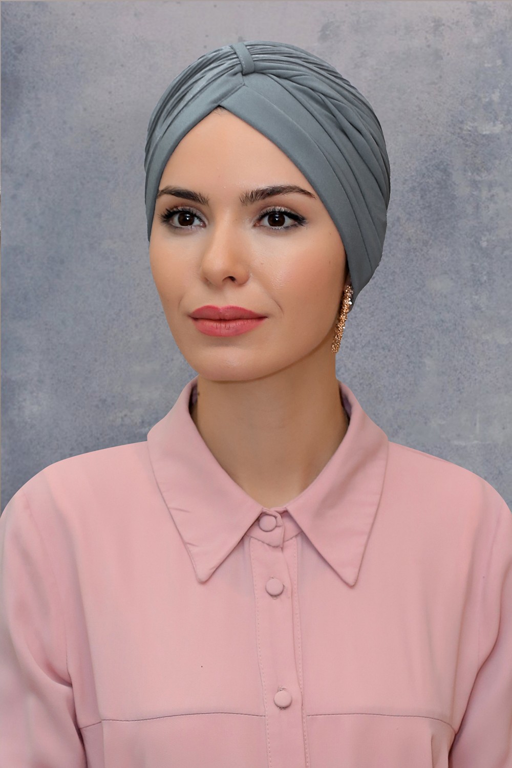 Hürrem Bone Şarabi Pratik Hazır Geçmeli Tesettür Bone Fukuro Sandy Kumaş Büzgülü 1831_08 görsel 5