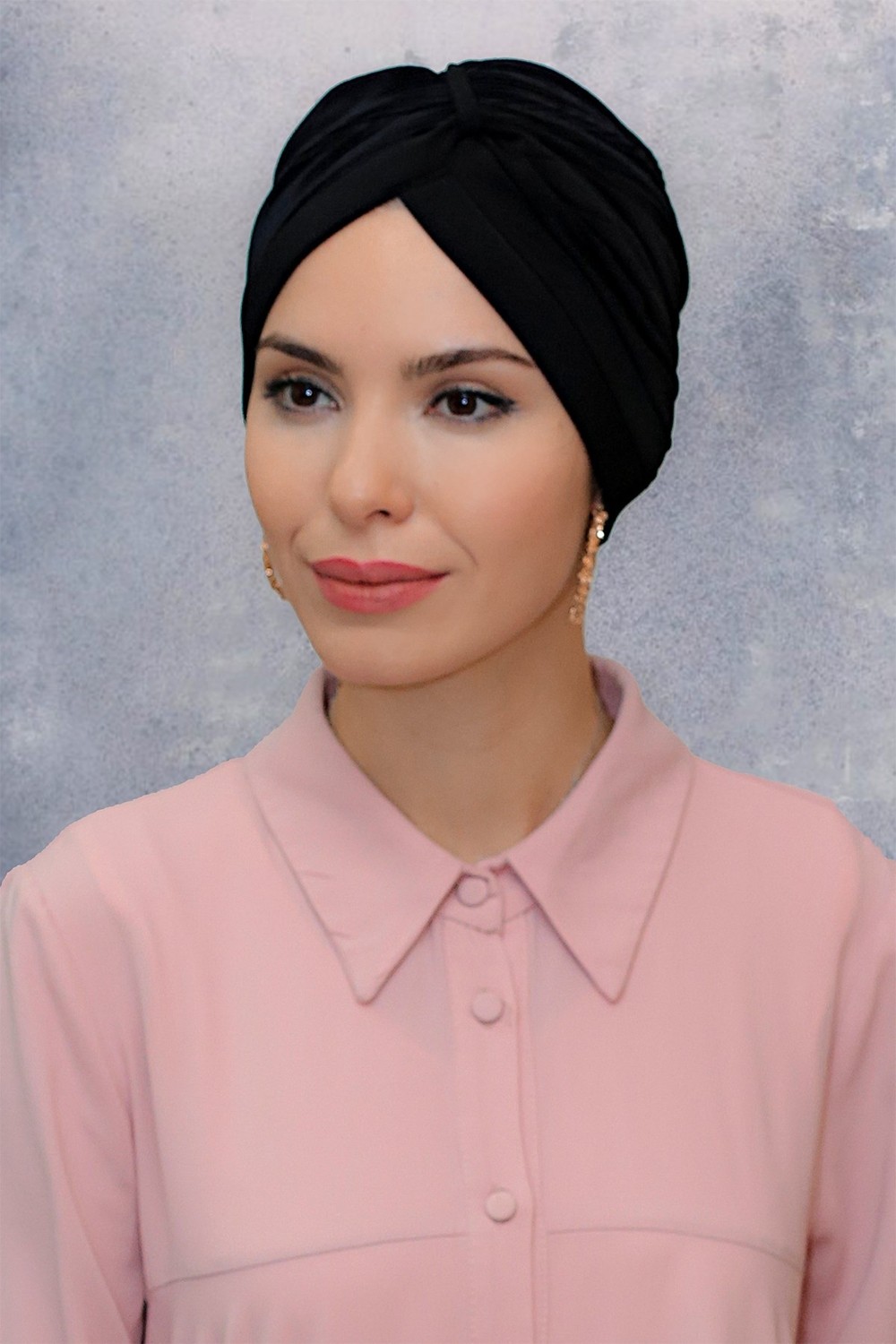 Hürrem Bone Şarabi Pratik Hazır Geçmeli Tesettür Bone Fukuro Sandy Kumaş Büzgülü 1831_08