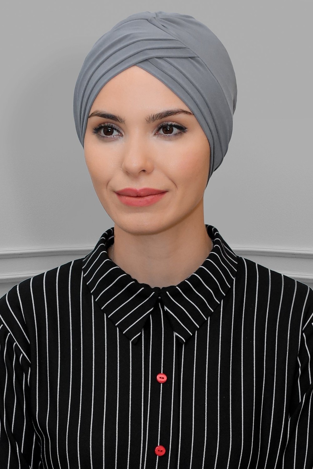 Hürrem Bone Gül Kurusu Pratik Hazır Geçmeli Tesettür Bone Sandy Kumaş Üç Çapraz 1803_18