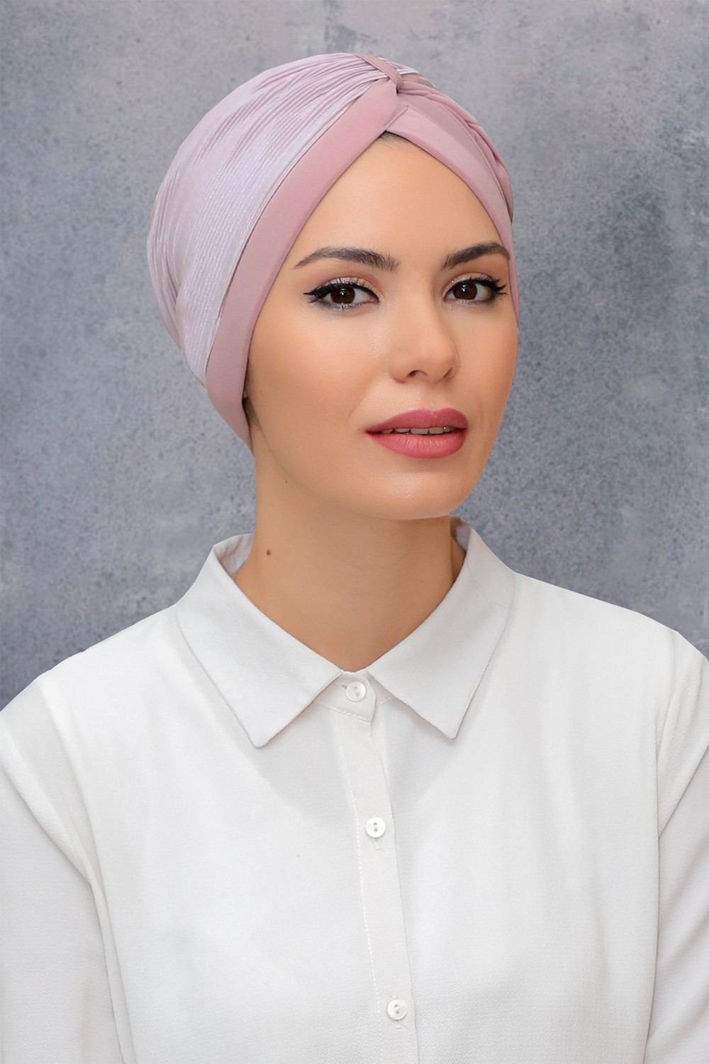 Hürrem Bone Şarabi Pratik Hazır Geçmeli Tesettür Bone Fukuro Sandy Kumaş Büzgülü 1831_08 görsel 7