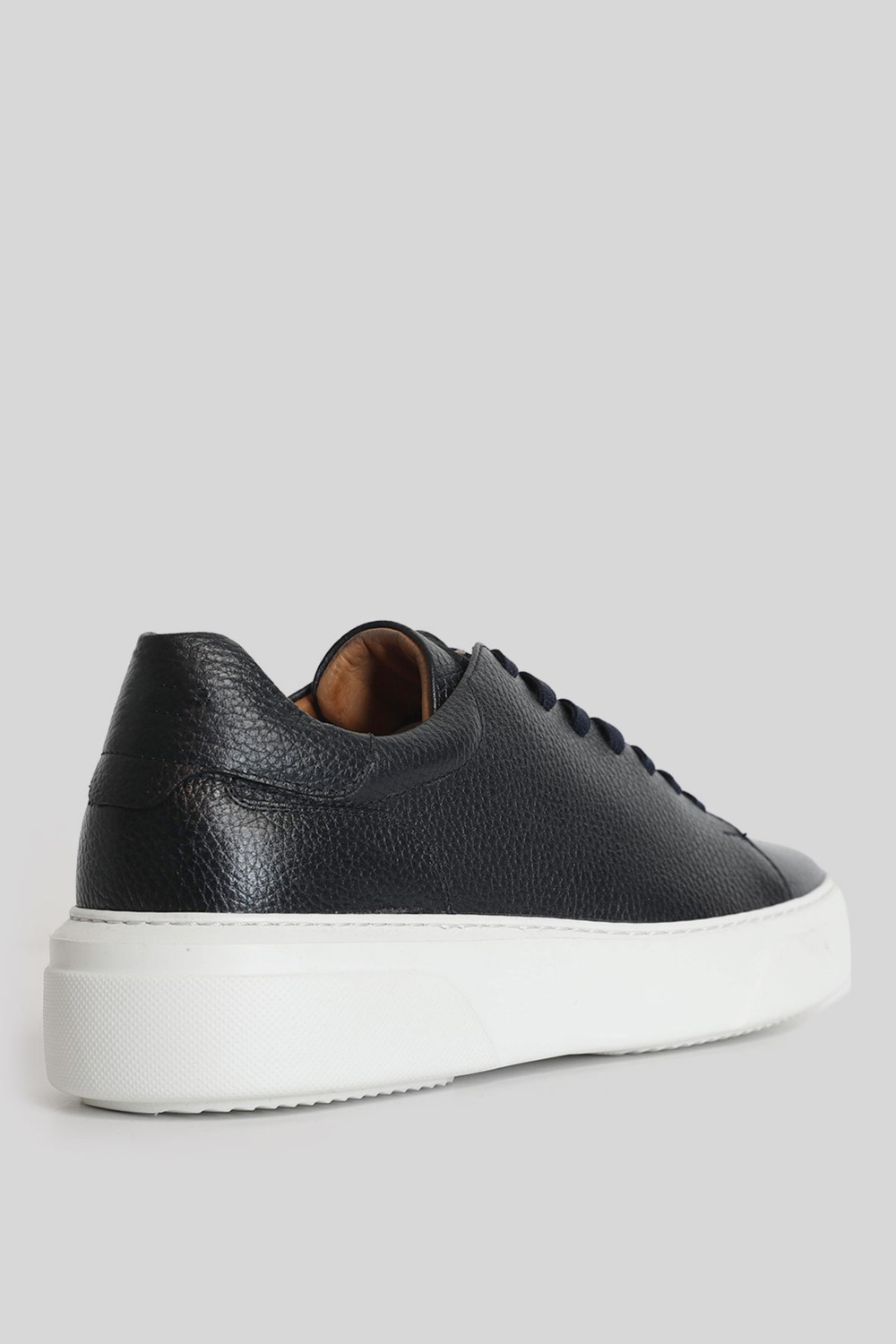Lufian Tommy Erkek Deri Sneaker Ayakkabı Siyah görsel 2