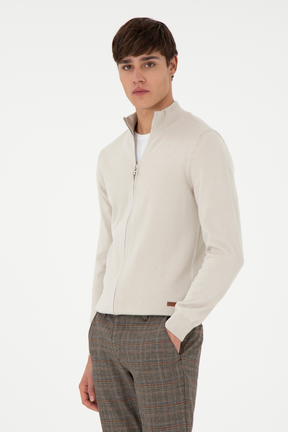 U.S. Polo Assn. Erkek Siyah Basic Triko Hırka 50298268-VR046