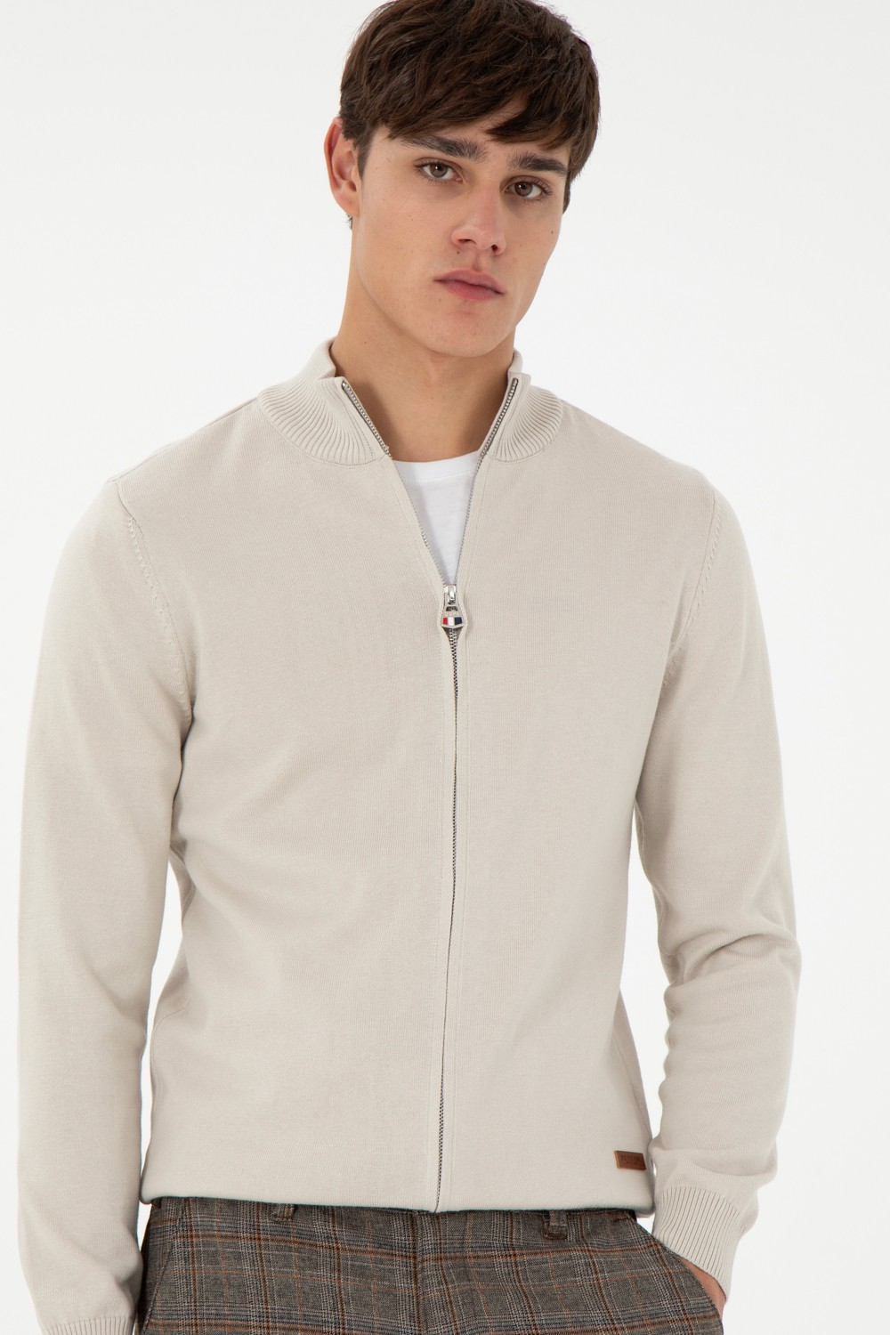 U.S. Polo Assn. Erkek Siyah Basic Triko Hırka 50298268-VR046 görsel 4