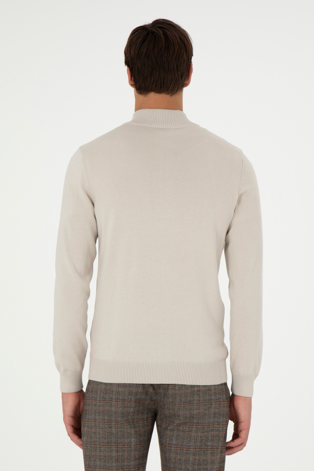 U.S. Polo Assn. Erkek Siyah Basic Triko Hırka 50298268-VR046 görsel 6