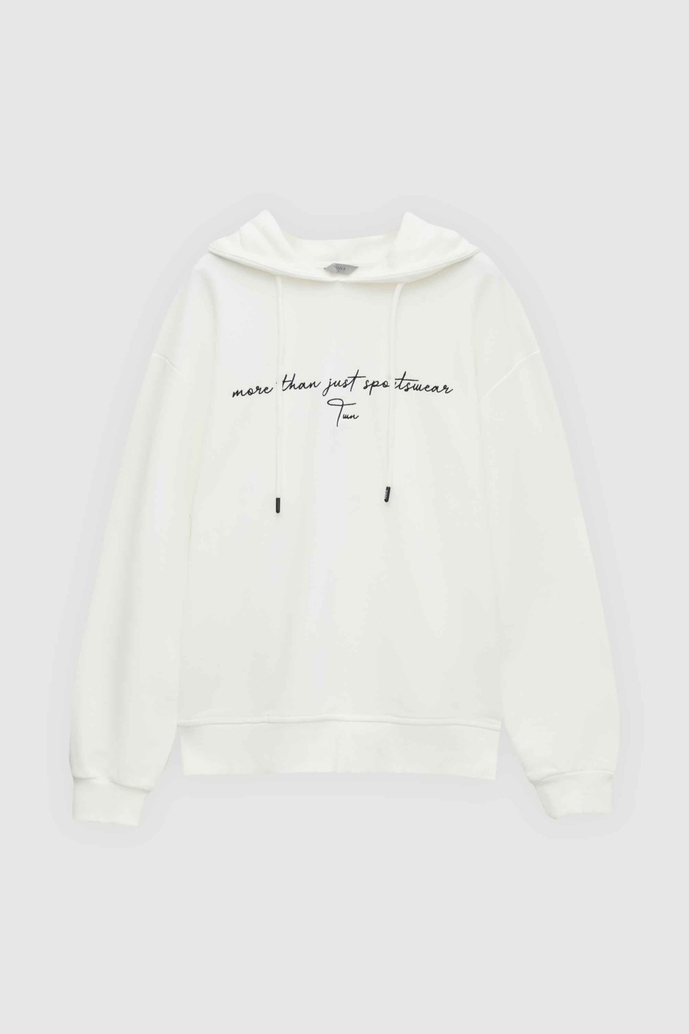 TWN Relaxed Fit Tütün Nakışlı 3 Iplik Kapüşonlu Sweatshirt 3ECE24ORT0493 görsel 5
